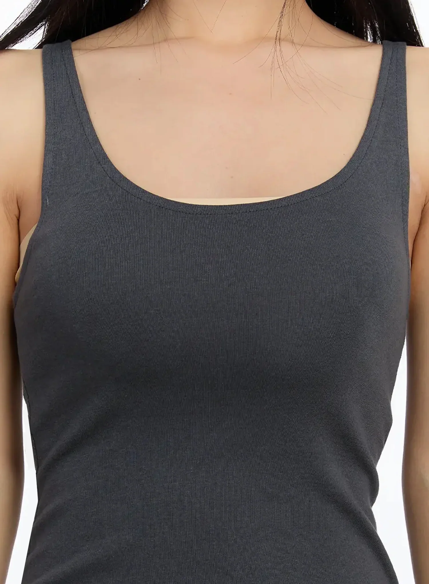 Basic U-Neck Tank Top IM509 - Image 4