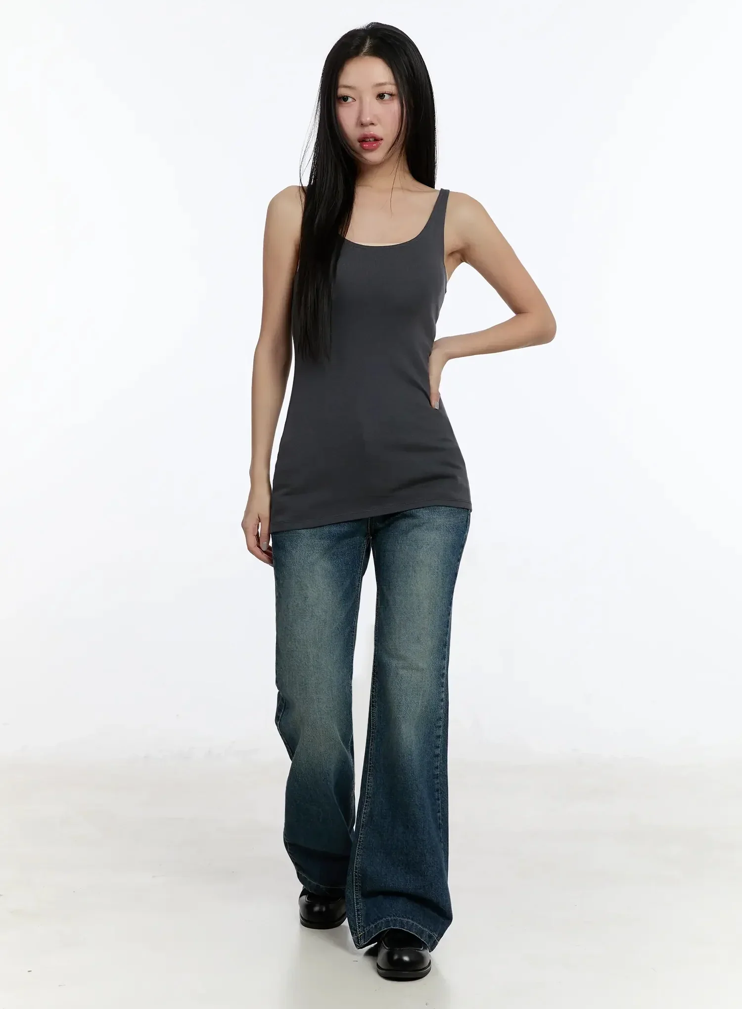 Basic U-Neck Tank Top IM509 - Image 6
