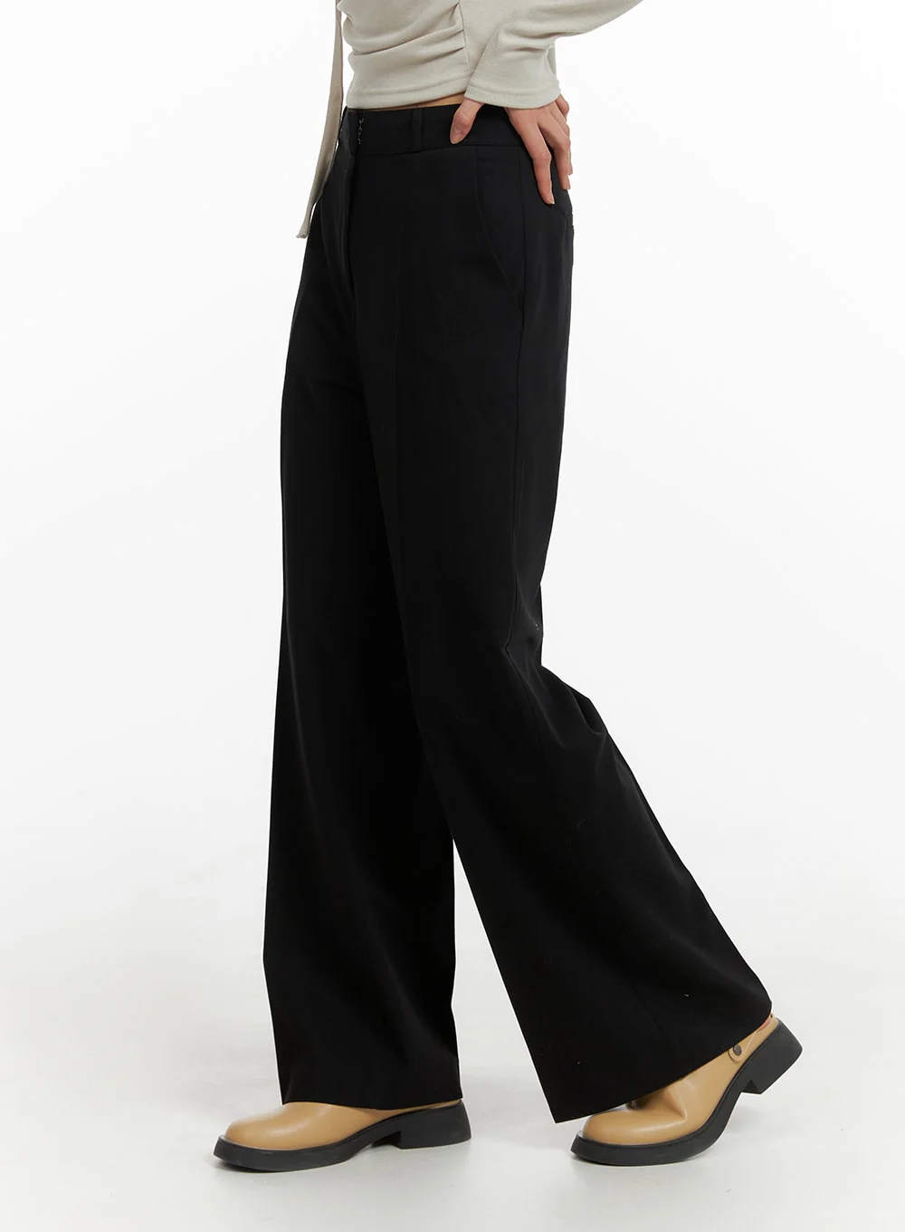 Basic Wide Trousers IM414 - Image 4