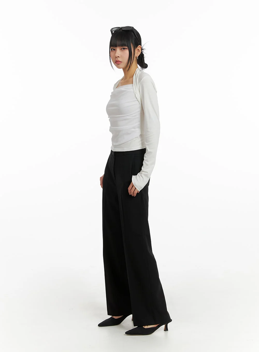 Basic Wide Trousers IM414 - Image 6