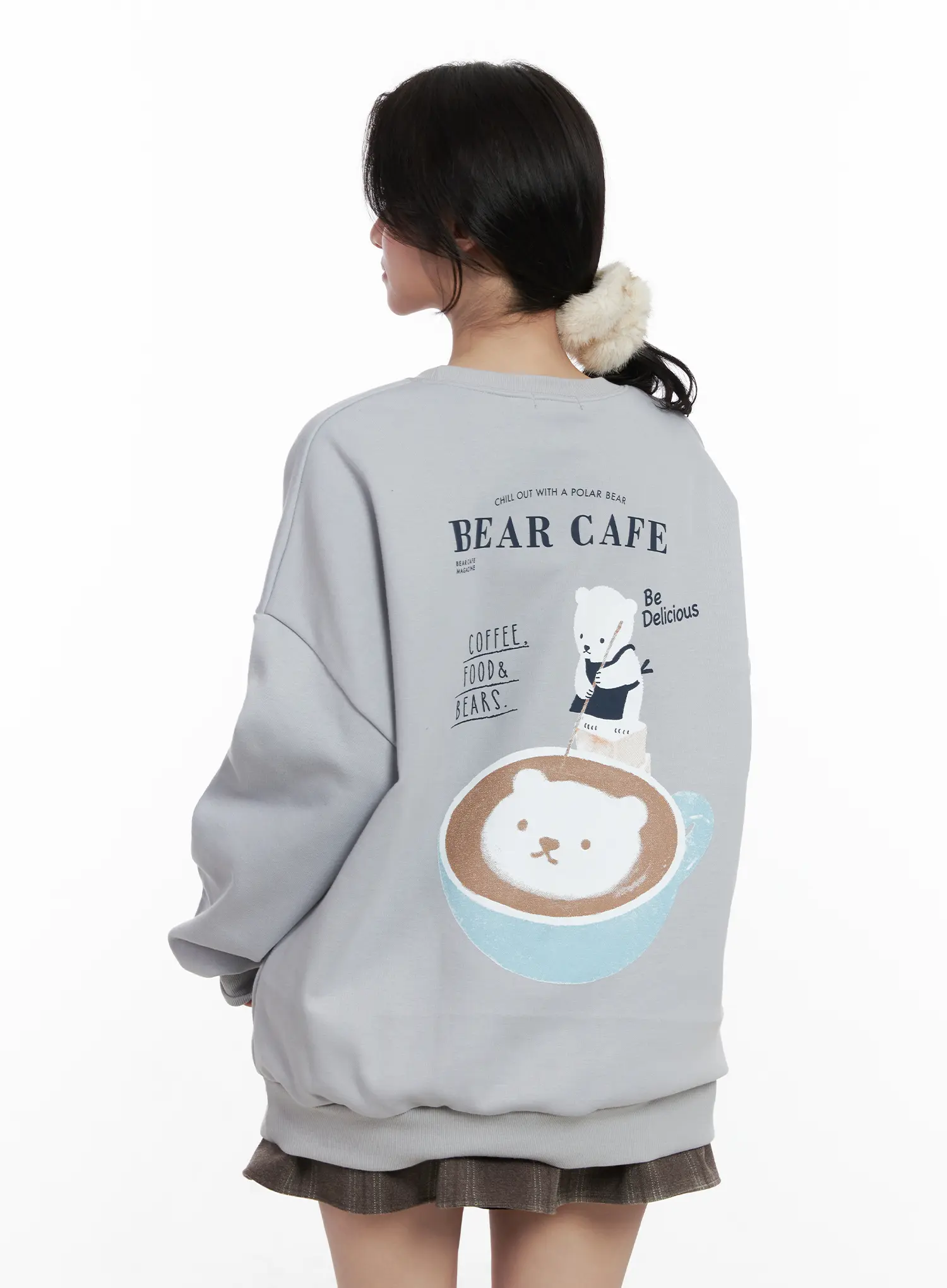 Bear Cafe Graphic Sweatshirt CN527 - Image 12