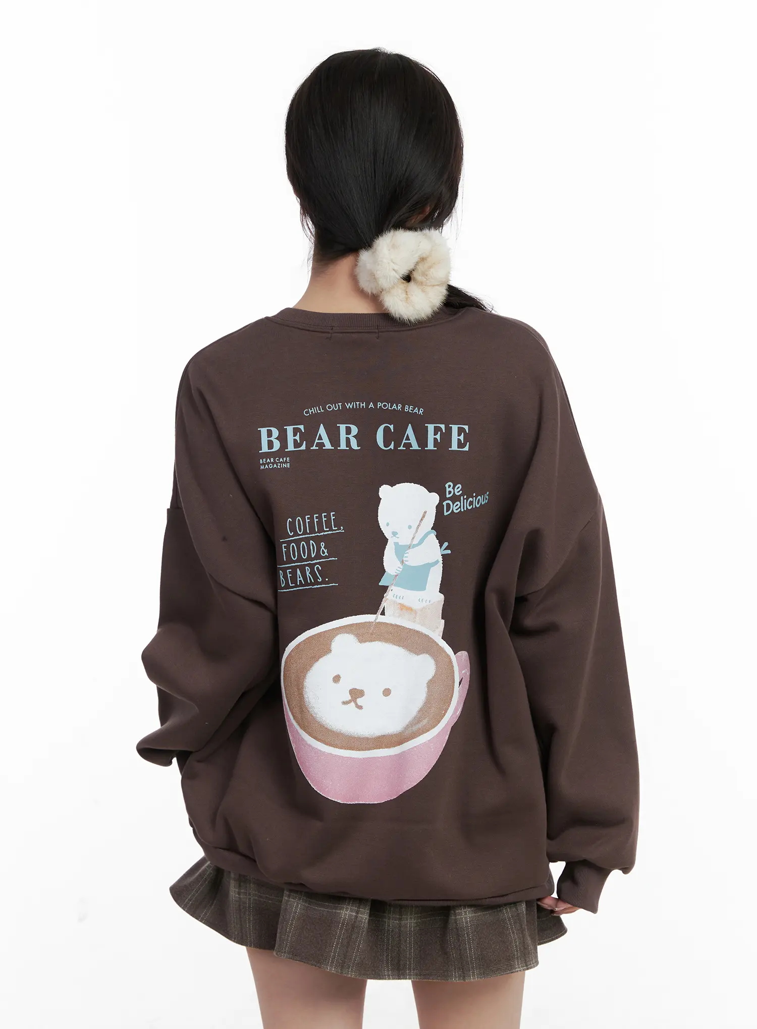 Bear Cafe Graphic Sweatshirt CN527 - Image 14