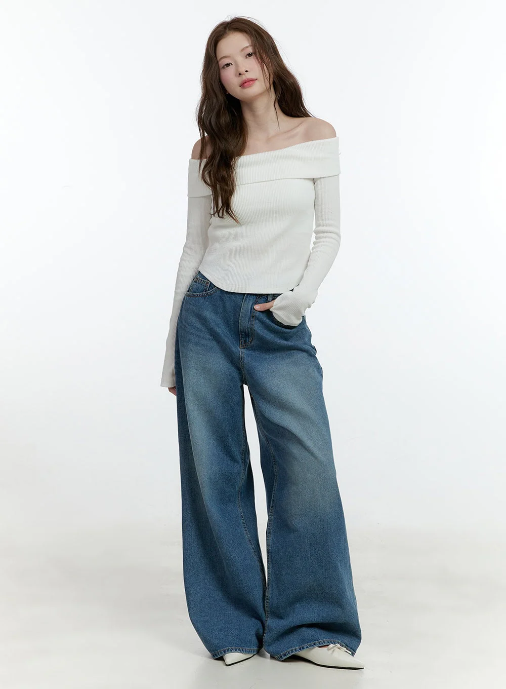 Becky Wide-Leg Jeans CF504 - Image 4