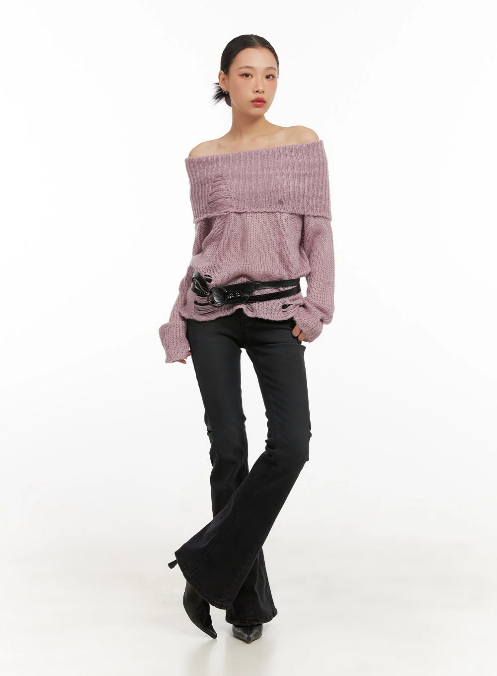 Belle Slim Fit Flared Jeans CD410 - Image 2