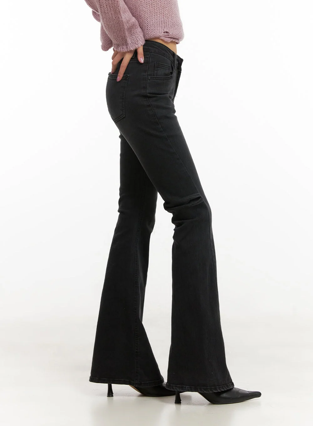 Belle Slim Fit Flared Jeans CD410 - Image 3