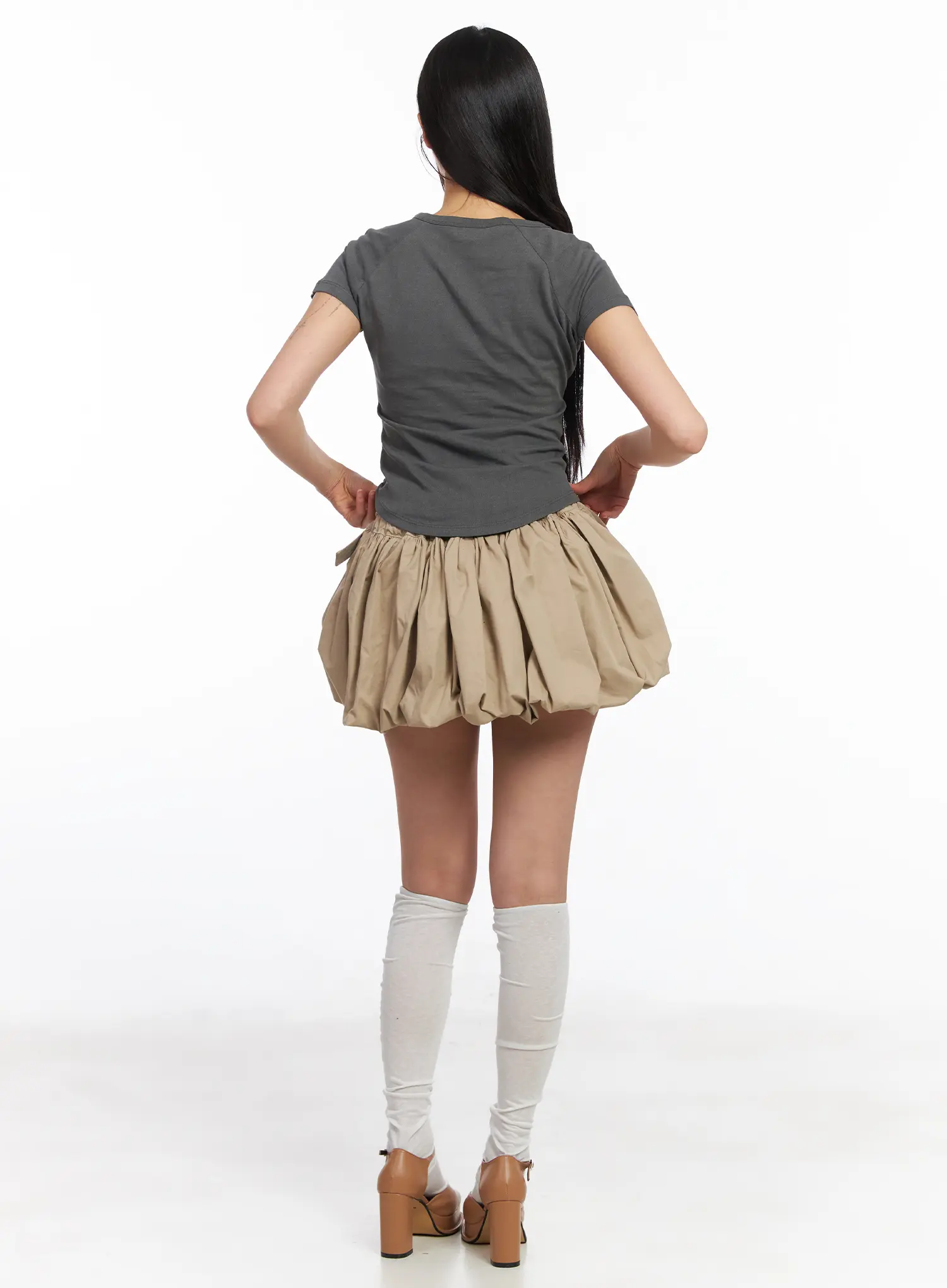 Belted Pumpkin Mini Skirt CF504 - Image 7