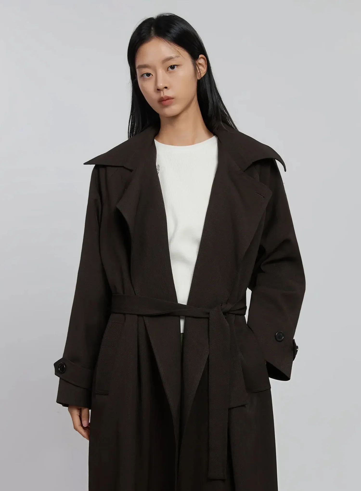 Belted Trench Coat ID516 - Image 9