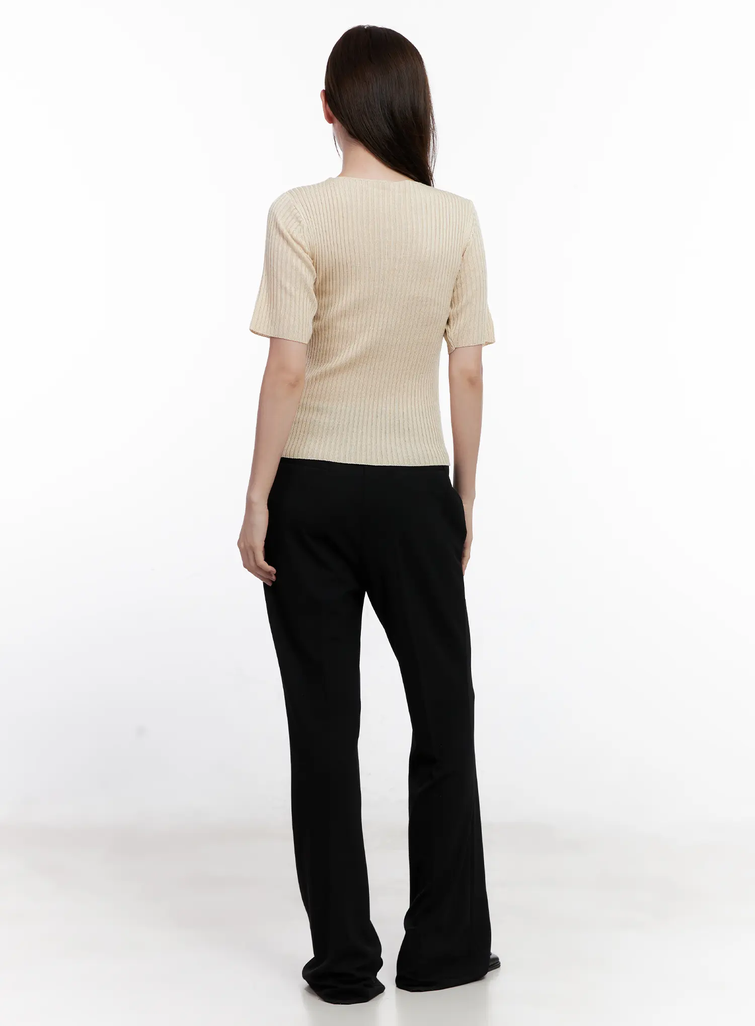 Black Flared Trousers CL523 - Image 7