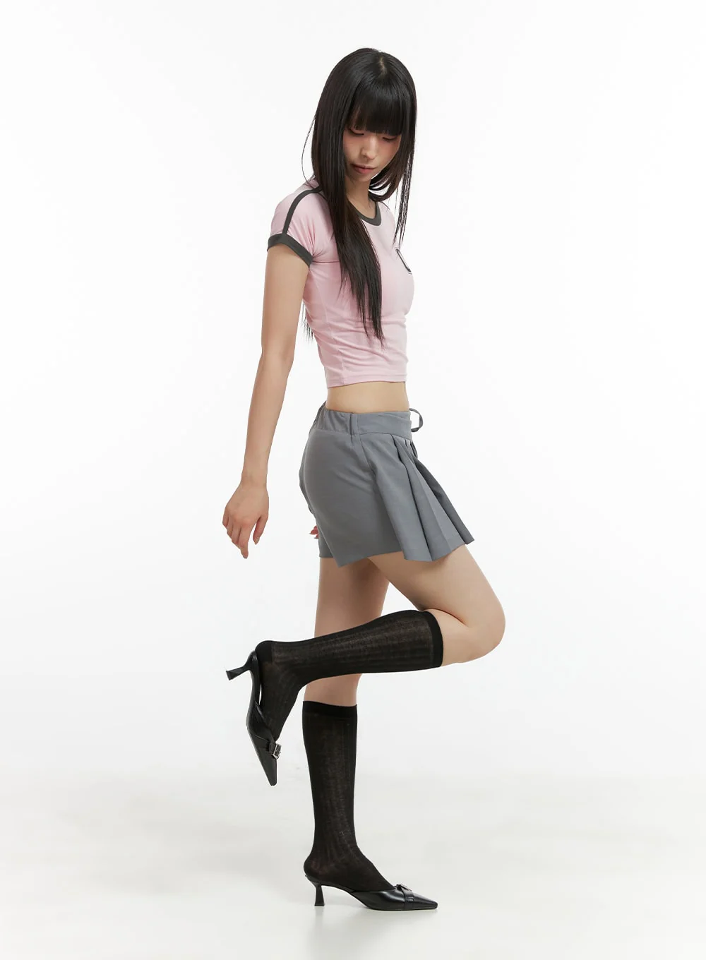 Blokecore Raglan Crop Tee CL422 - Image 4