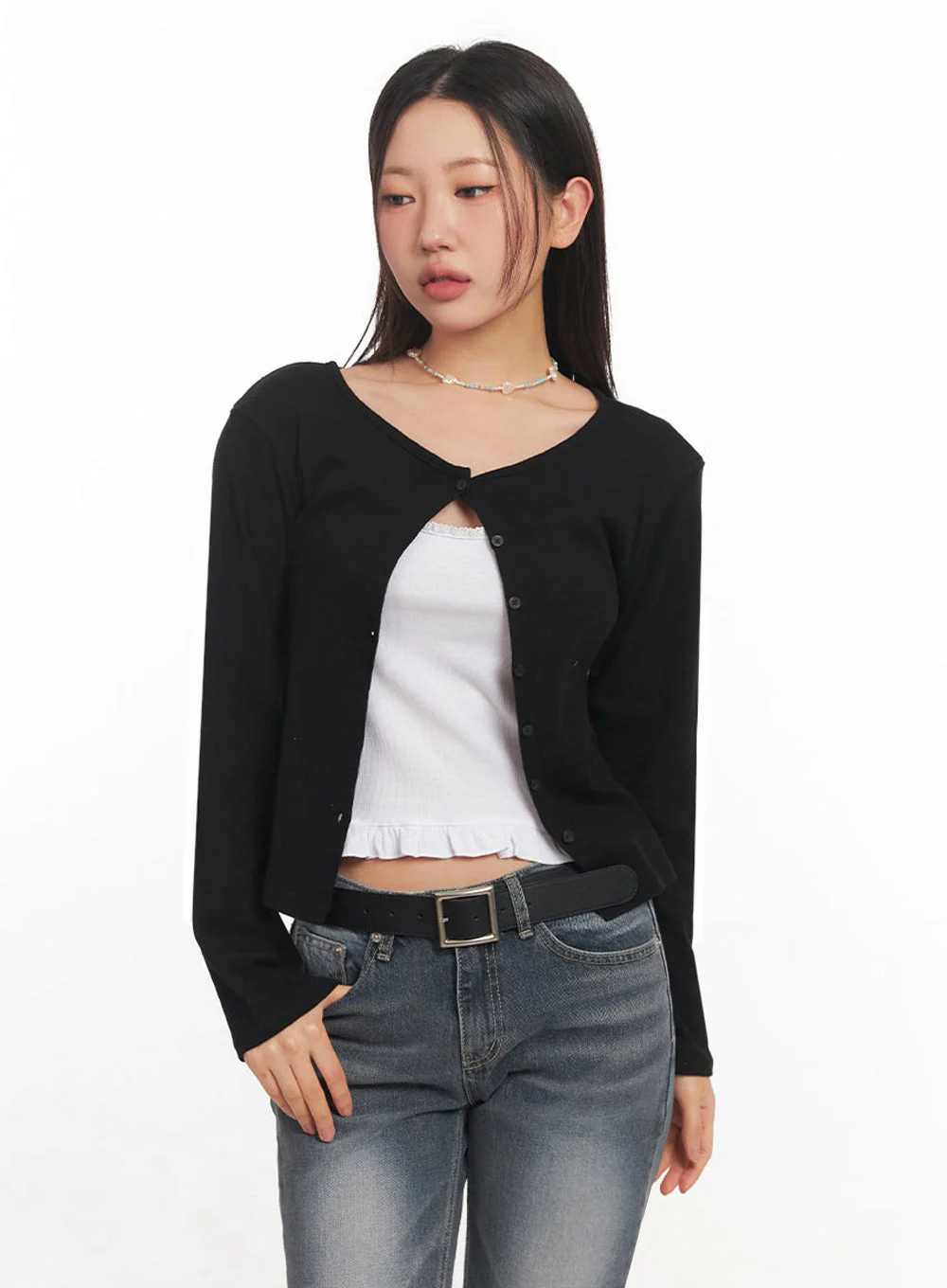 Blossom Buttoned Cardigan IA524 - Image 2