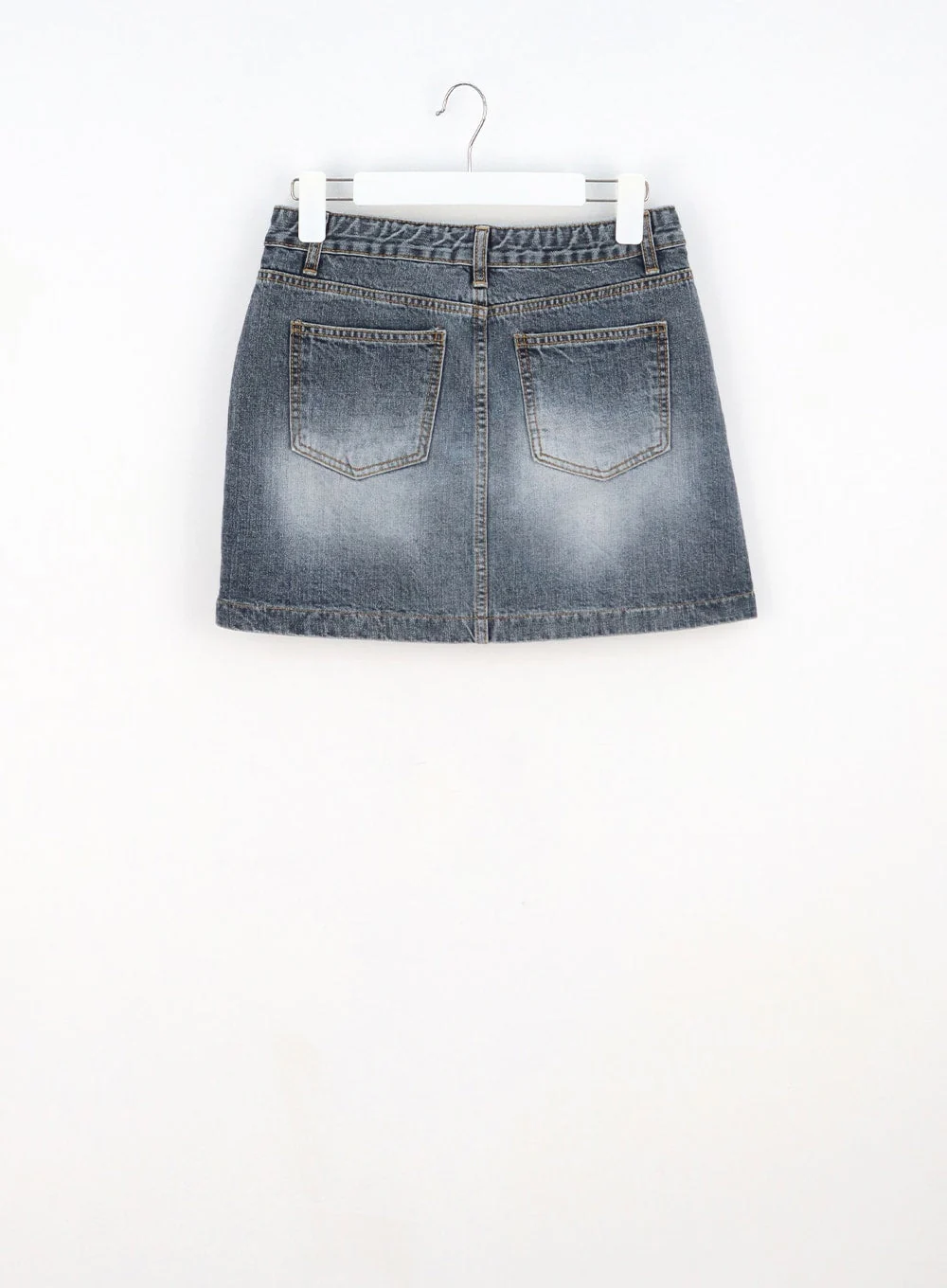 Blue Denim Mini Skirt CA327 - Image 16