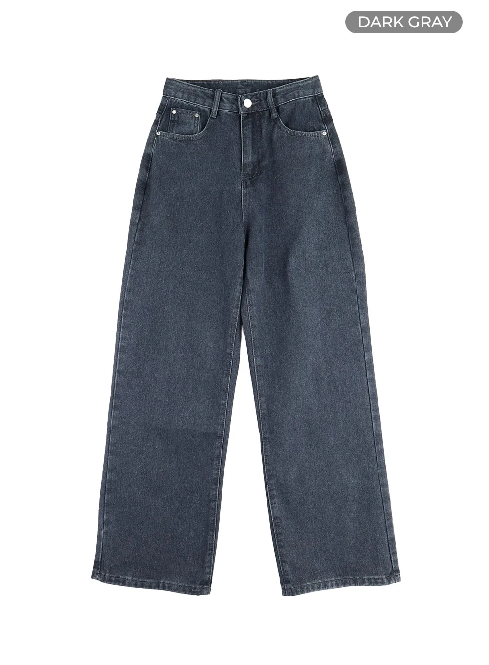 Blue Washed Straight Jeans OM408 - Image 9