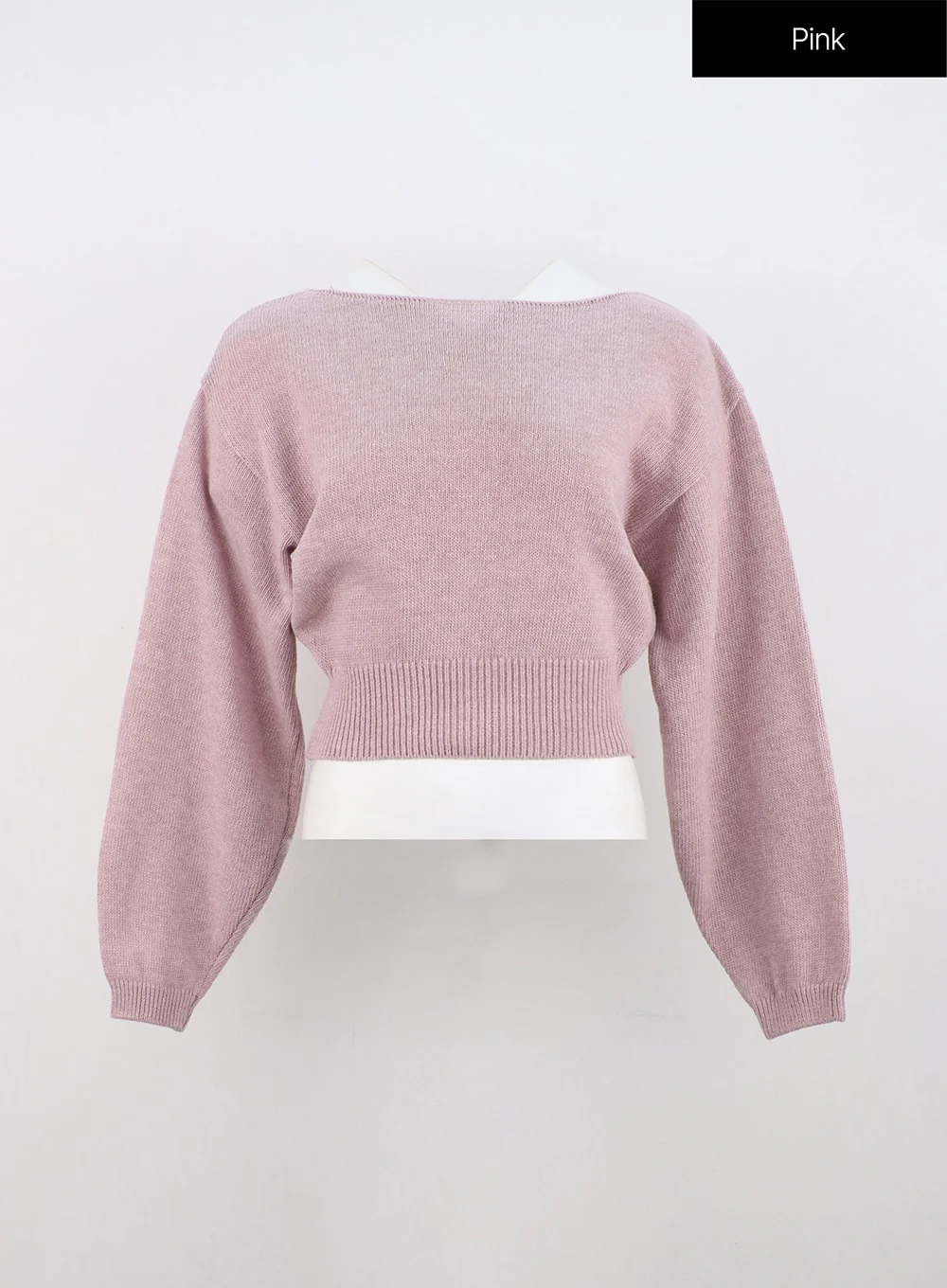 Boat Neck Knit Sweater ON320 - Image 10