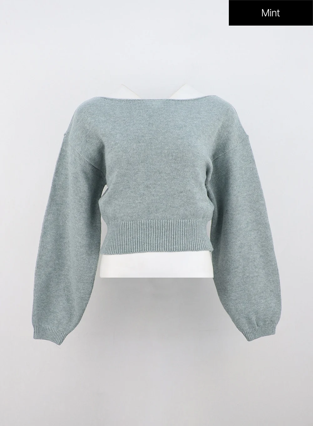 Boat Neck Knit Sweater ON320 - Image 7