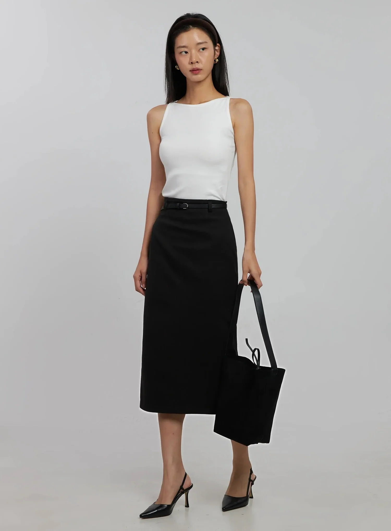 Boatneck Crop Tank Top IJ508 - Image 2