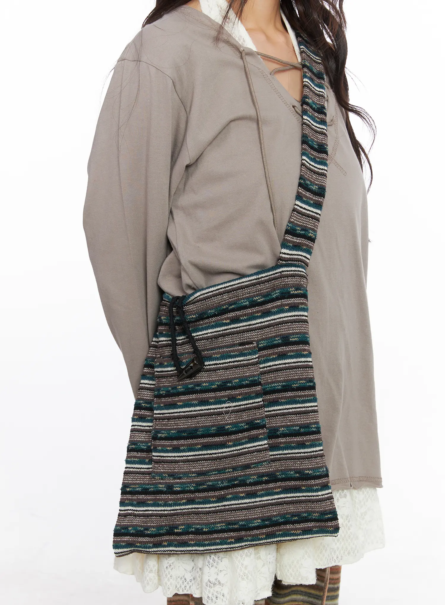 Bohemian Knit Crossbody Bag CJ501