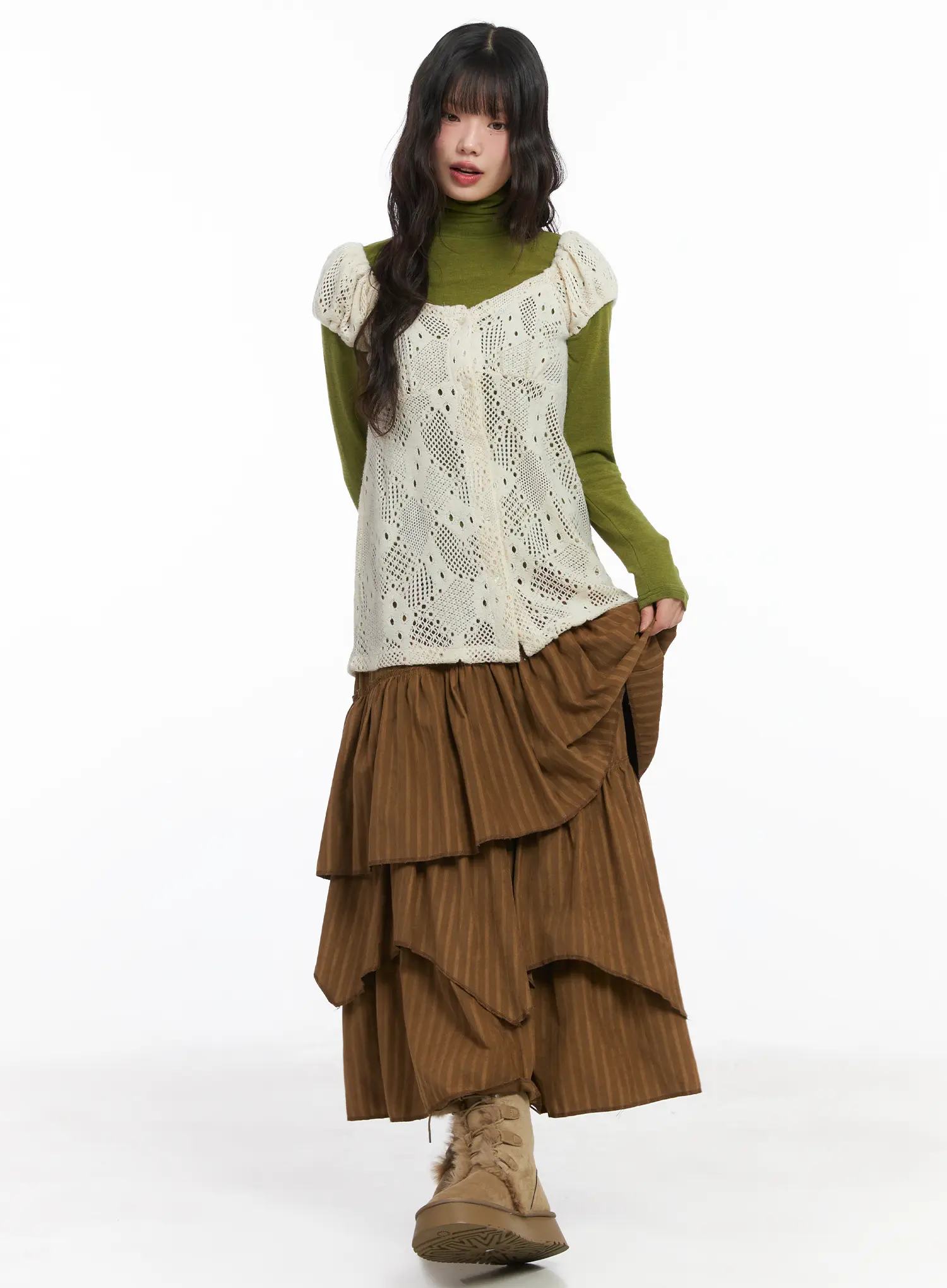Bohemian Tiered Maxi Skirt CD531 - Image 3