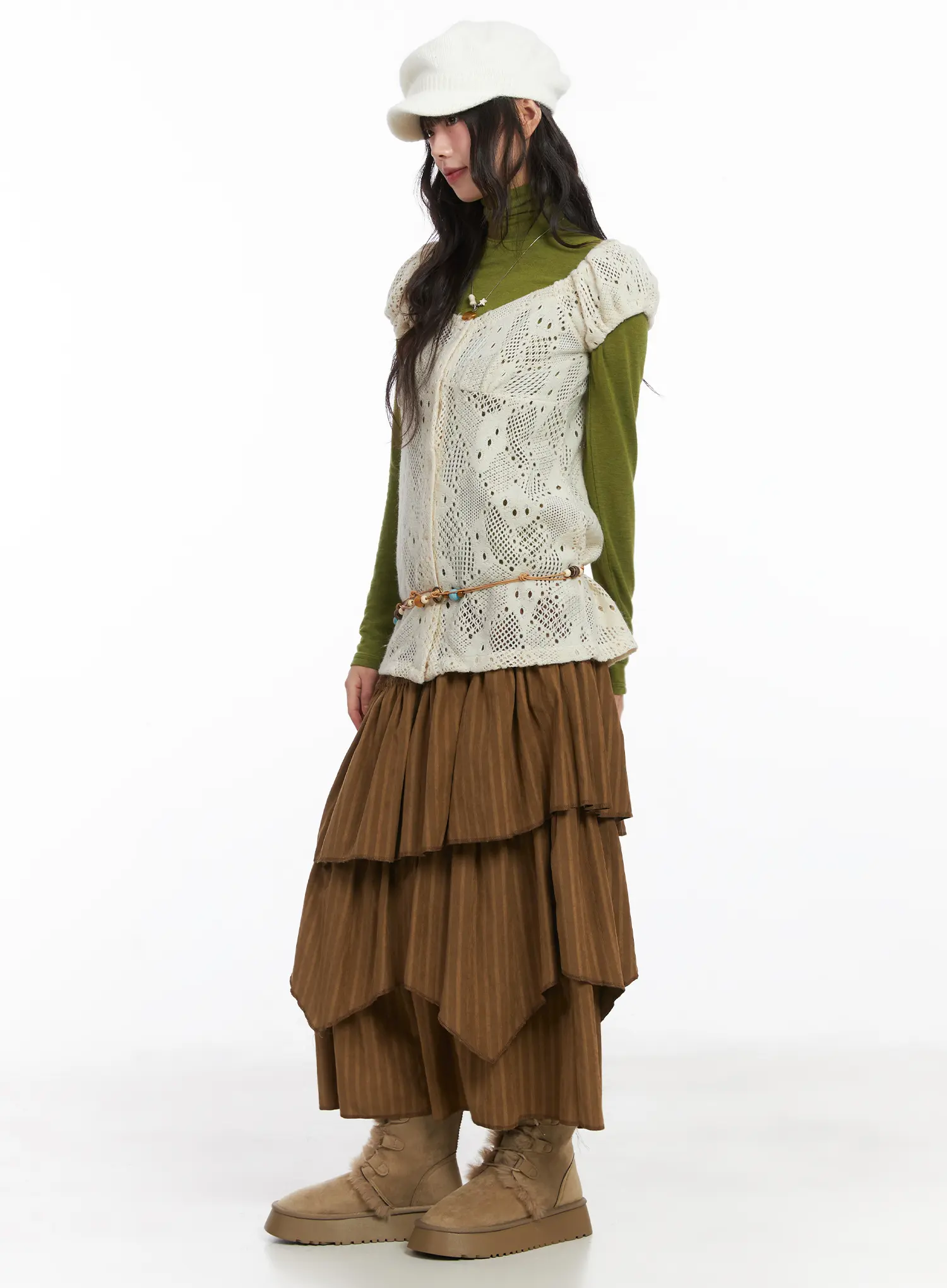 Bohemian Tiered Maxi Skirt CD531 - Image 6