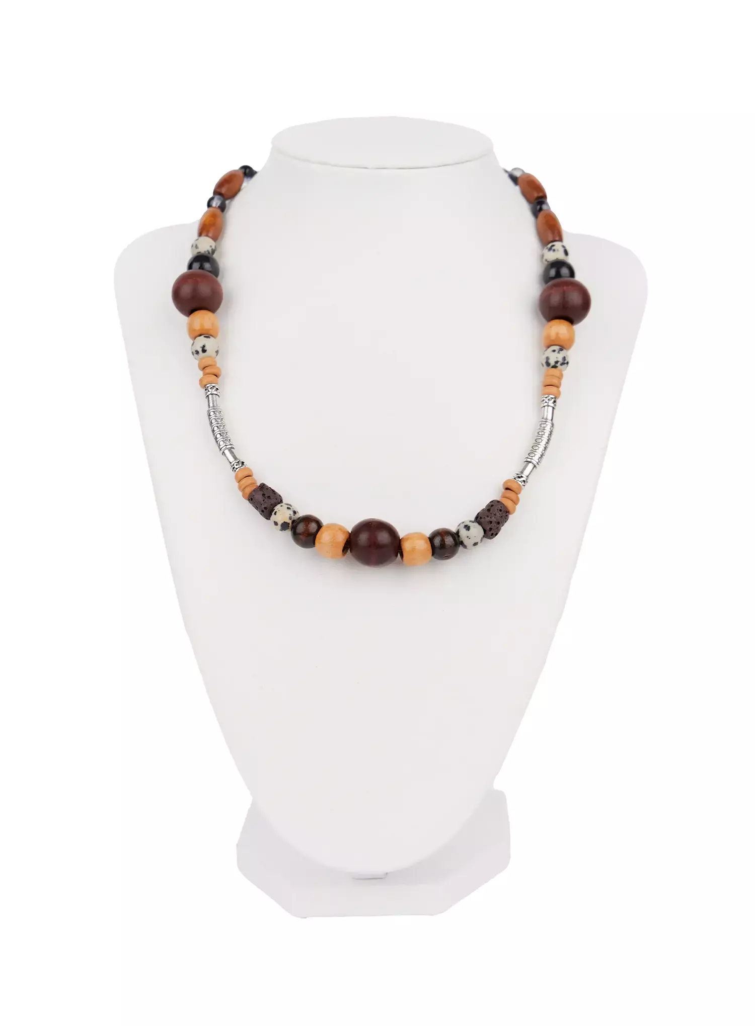 Bohemian Wooden Bead Necklace IN503 - Image 9