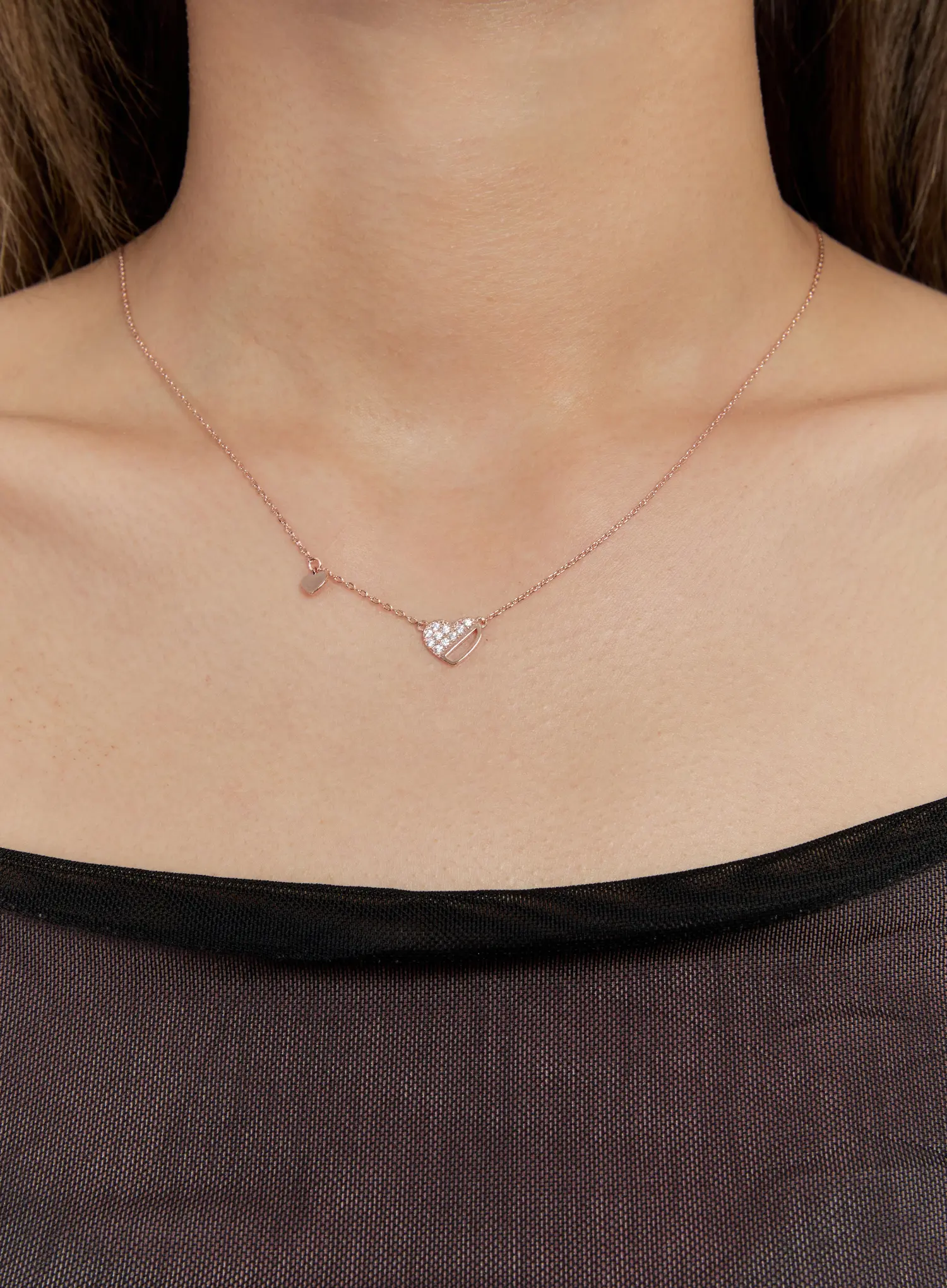 Boho Heart Necklace IS517 - Image 5