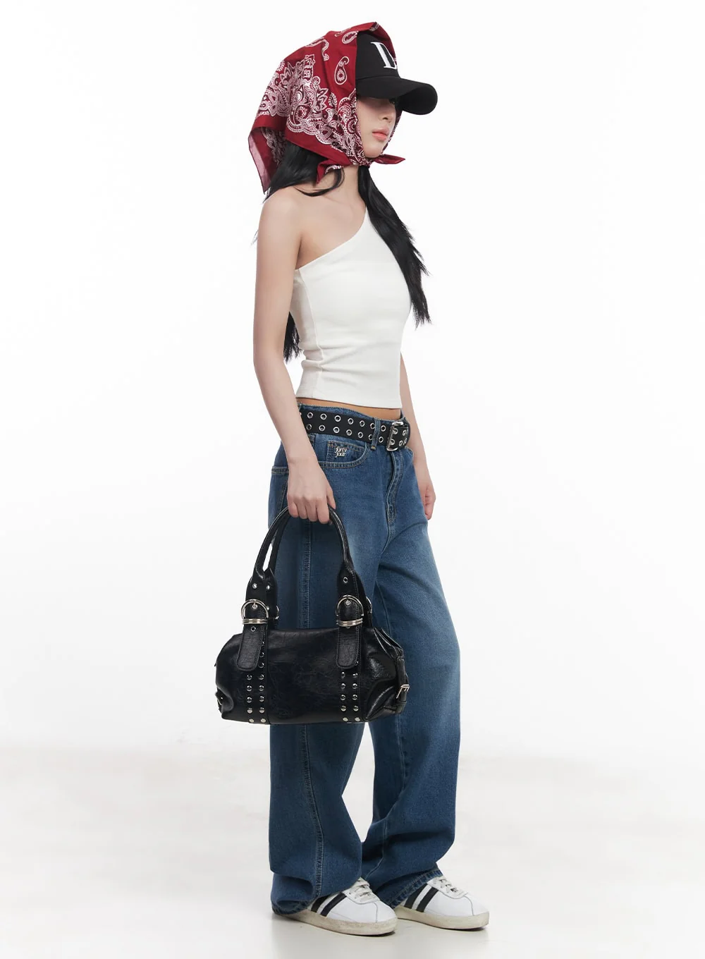 Bold Eyelet Buckle Belt CY527 - Image 6