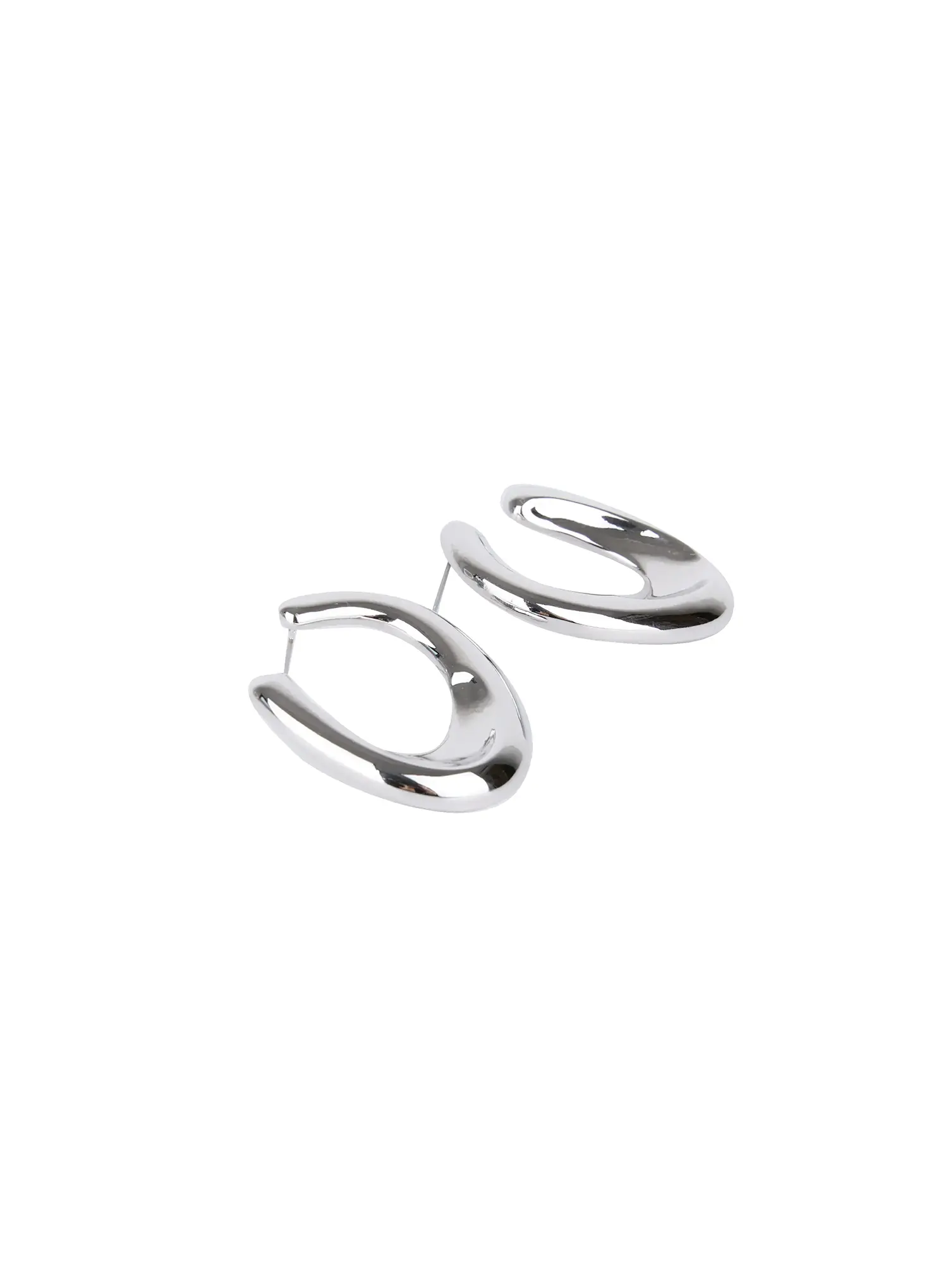 Bold U-Shaped Earrings IS515 - Image 4