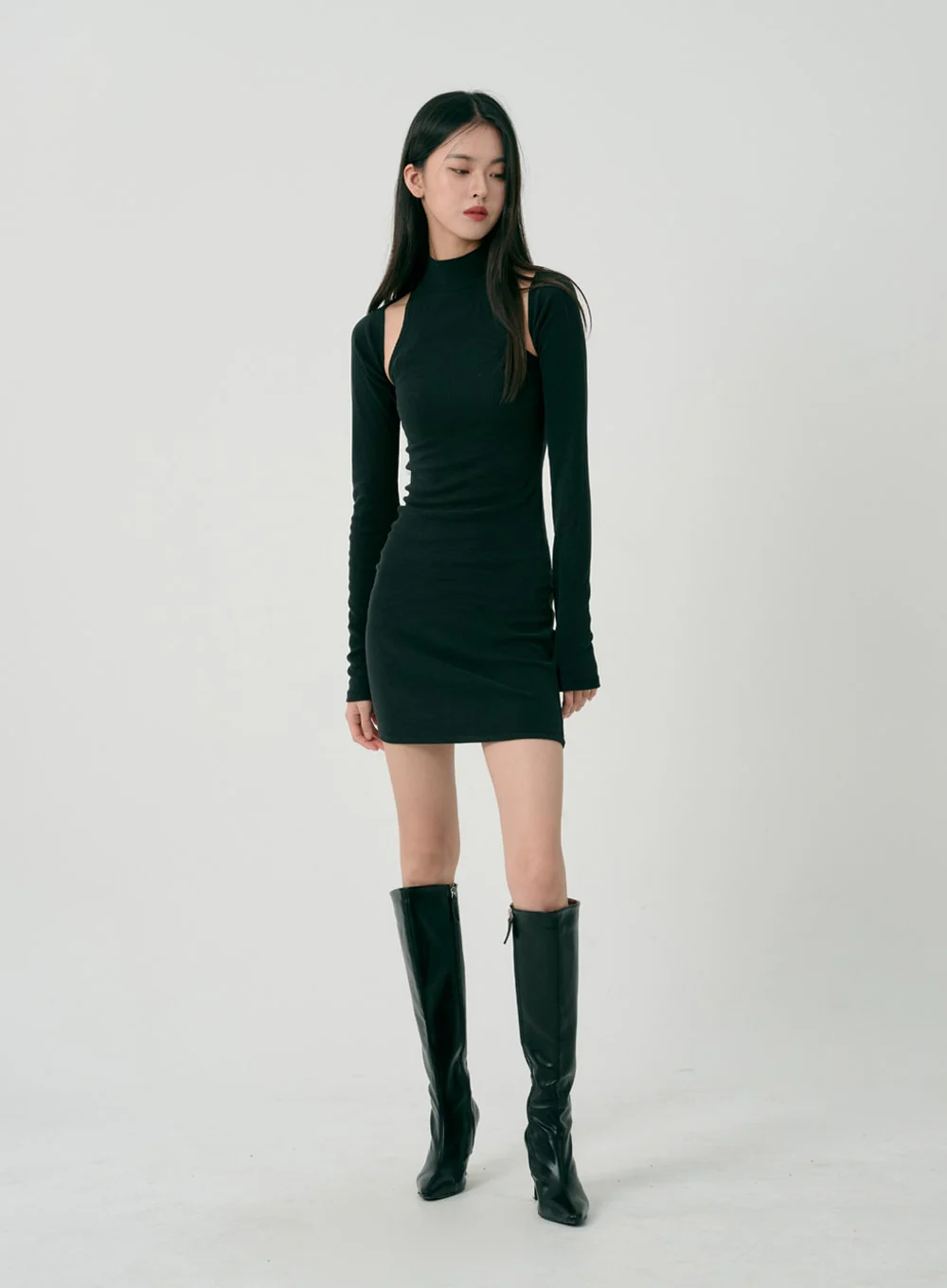 Bolero And Sleeveless Mini Dress Set ID07 - Image 9