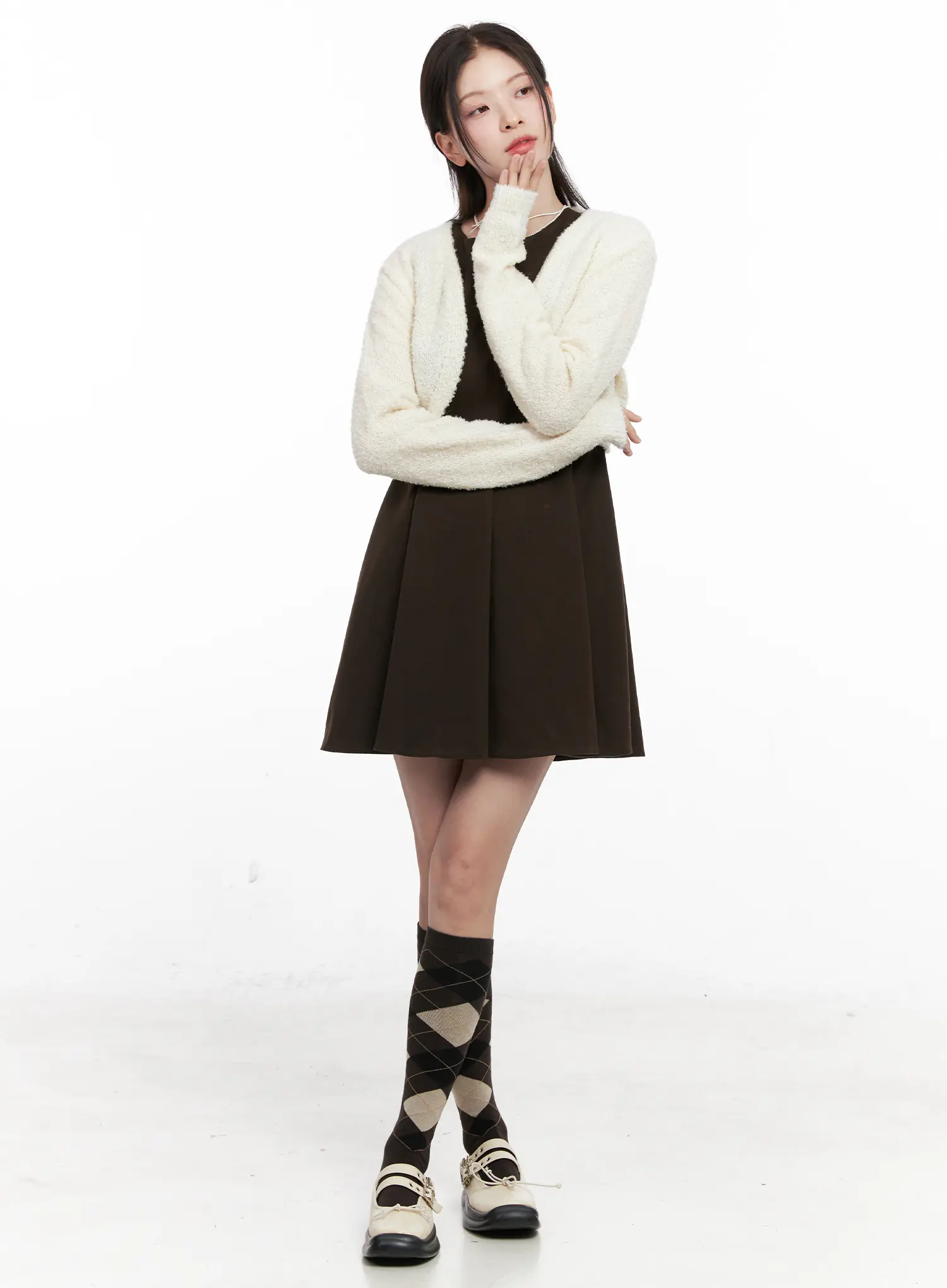 Boucle Bolero Cardigan CN504 - Image 2