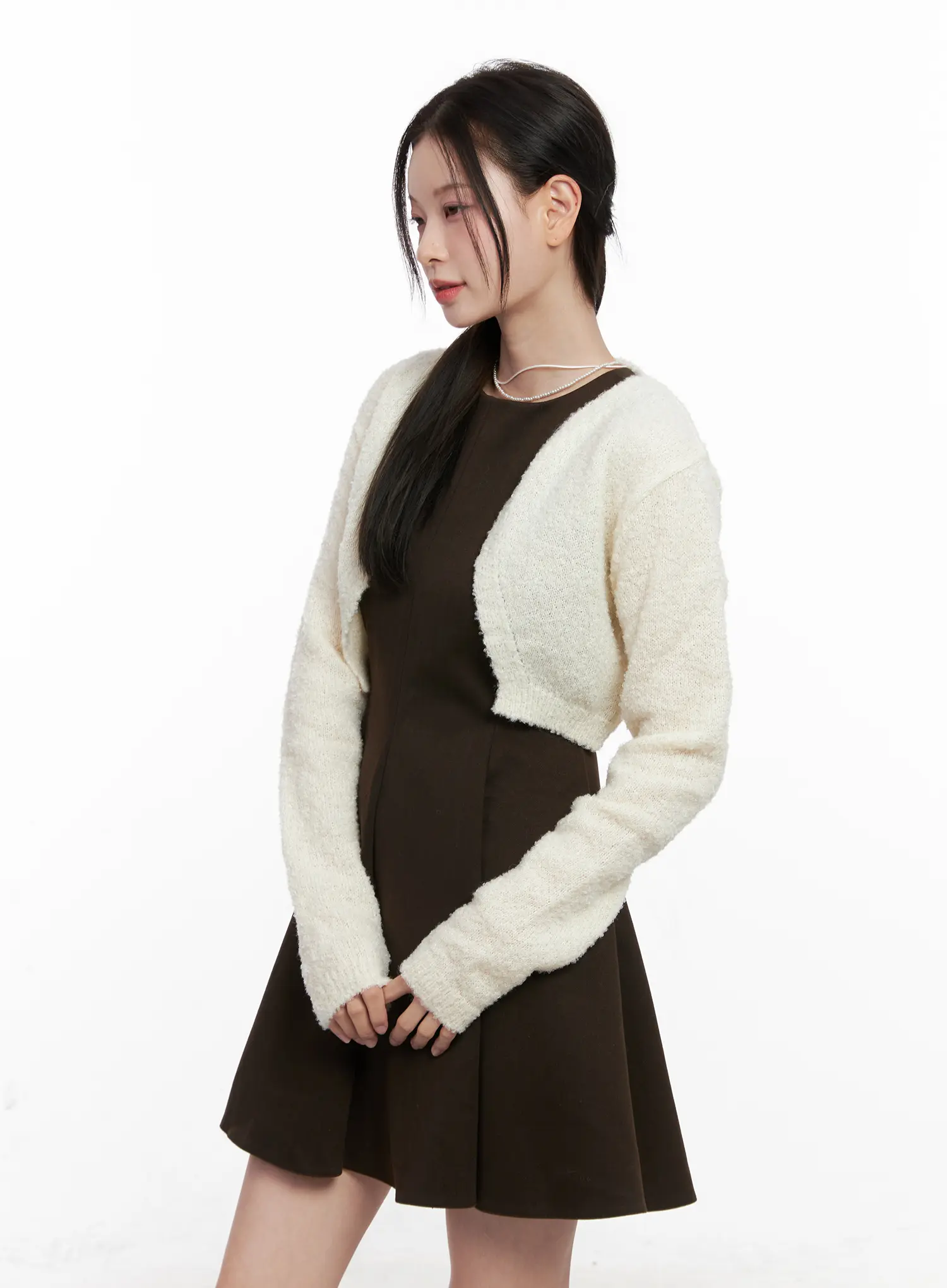 Boucle Bolero Cardigan CN504 - Image 5