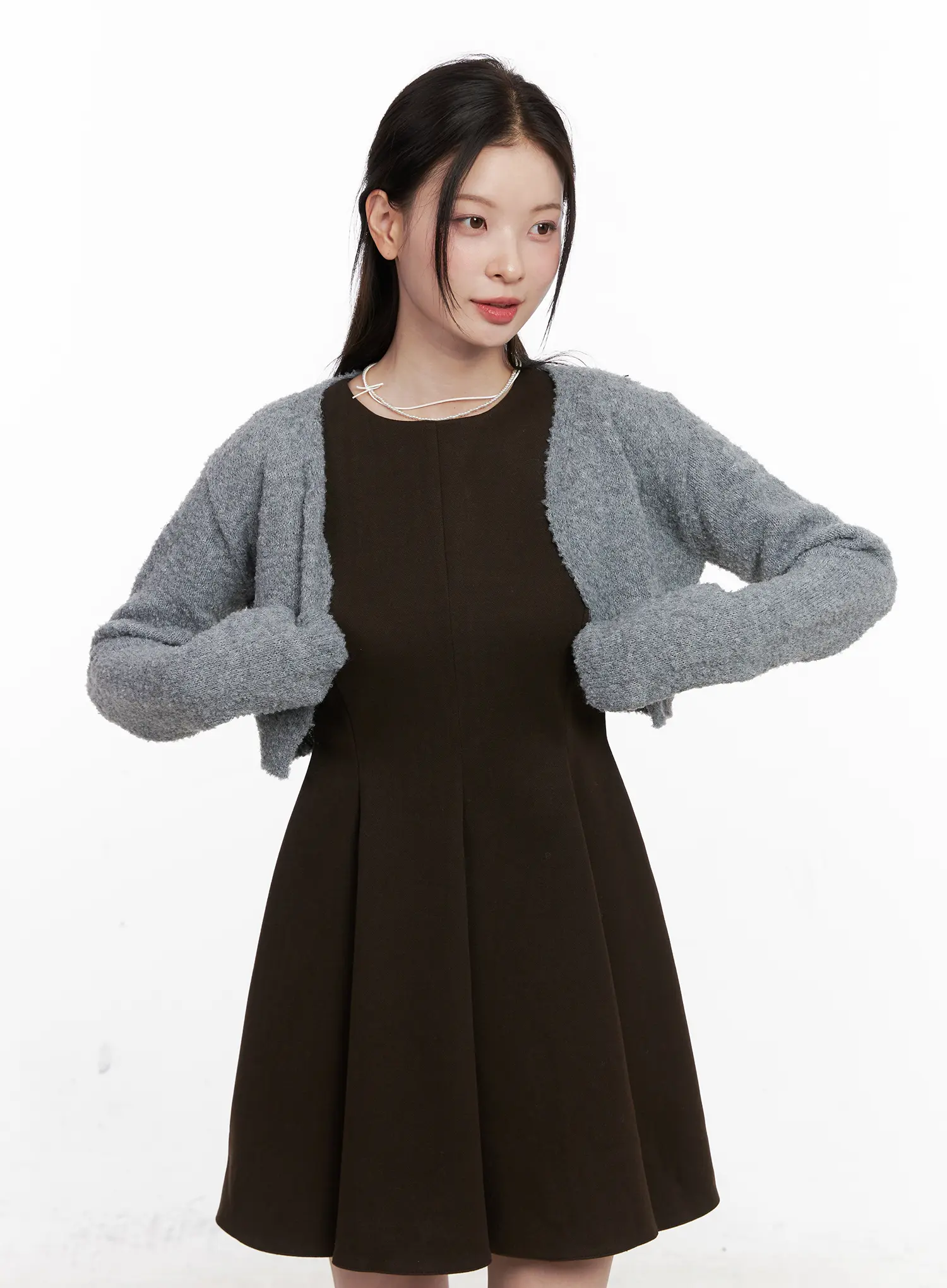 Boucle Bolero Cardigan CN504 - Image 8