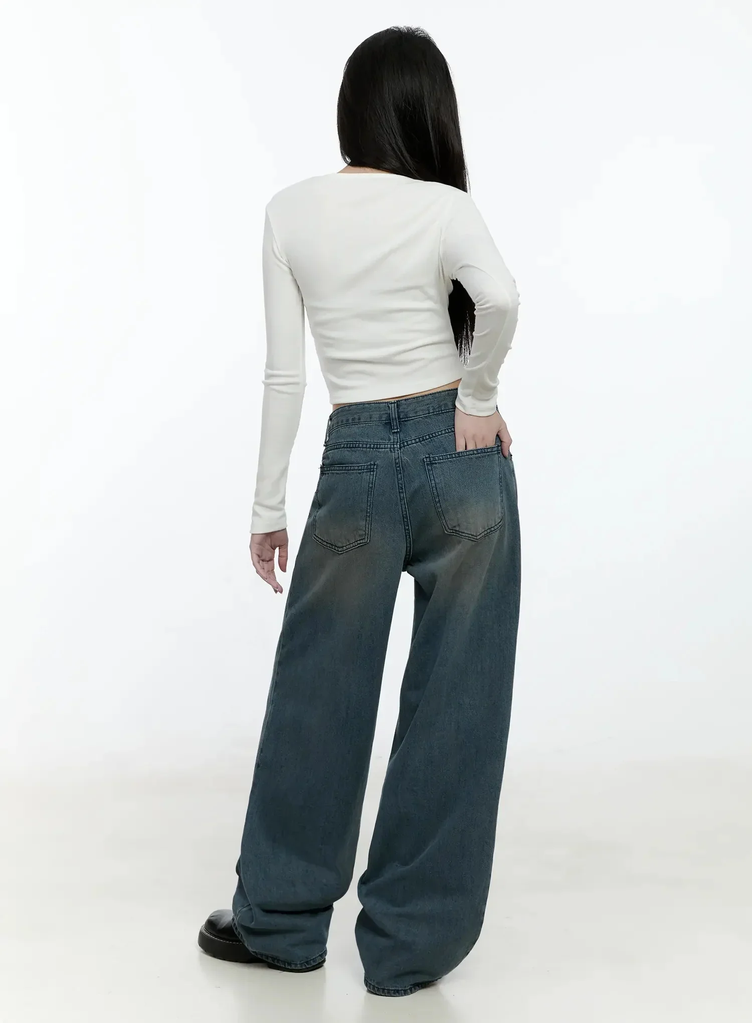 Bow Detail Long Sleeve Top IO527 - Image 10