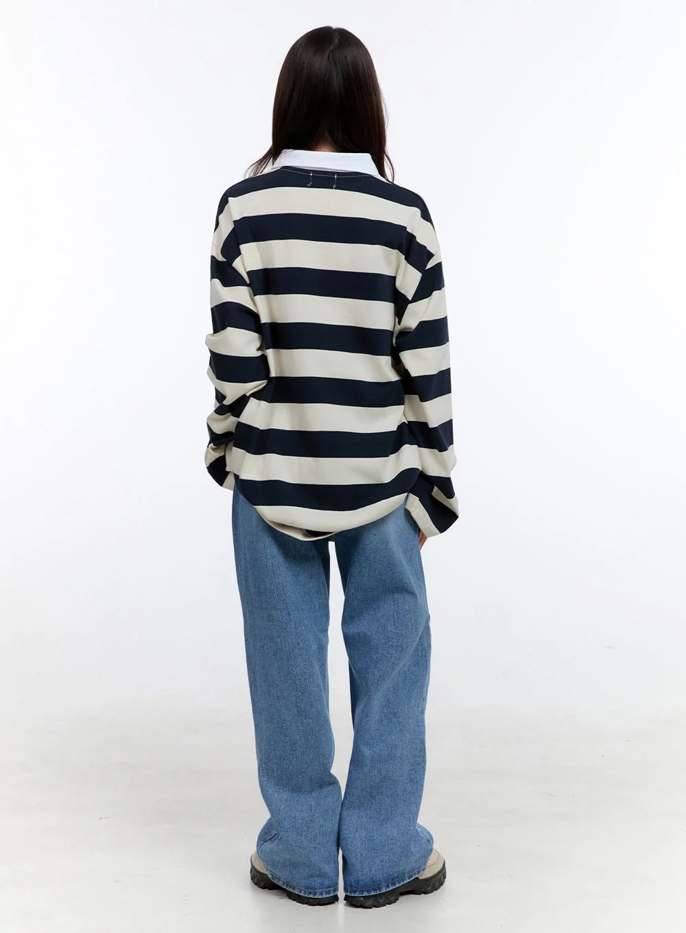 Brynn Light Washed Wide Leg Jeans OO407 - Image 6