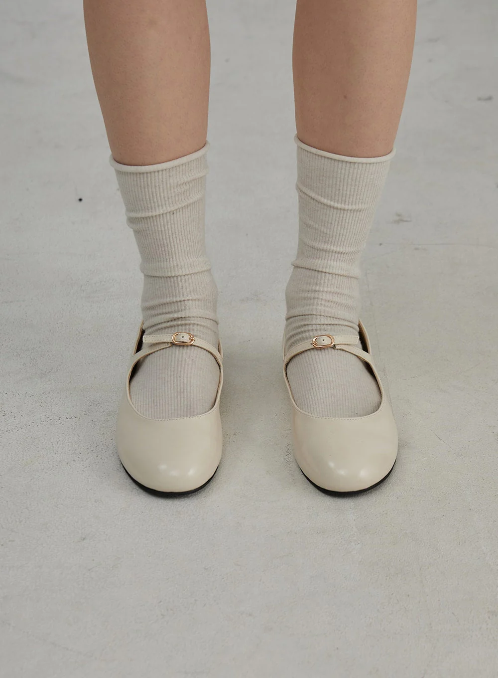 Buckle Round Mary Jane Flats OJ305 - Image 2