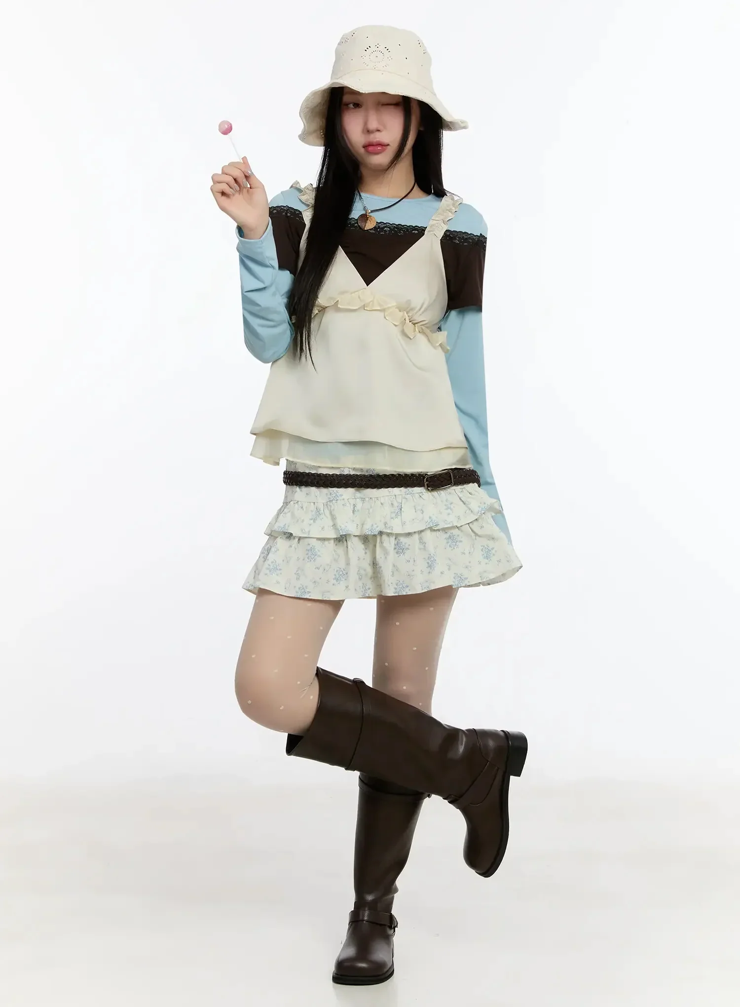 Buckled Long Boots IM509 - Image 3