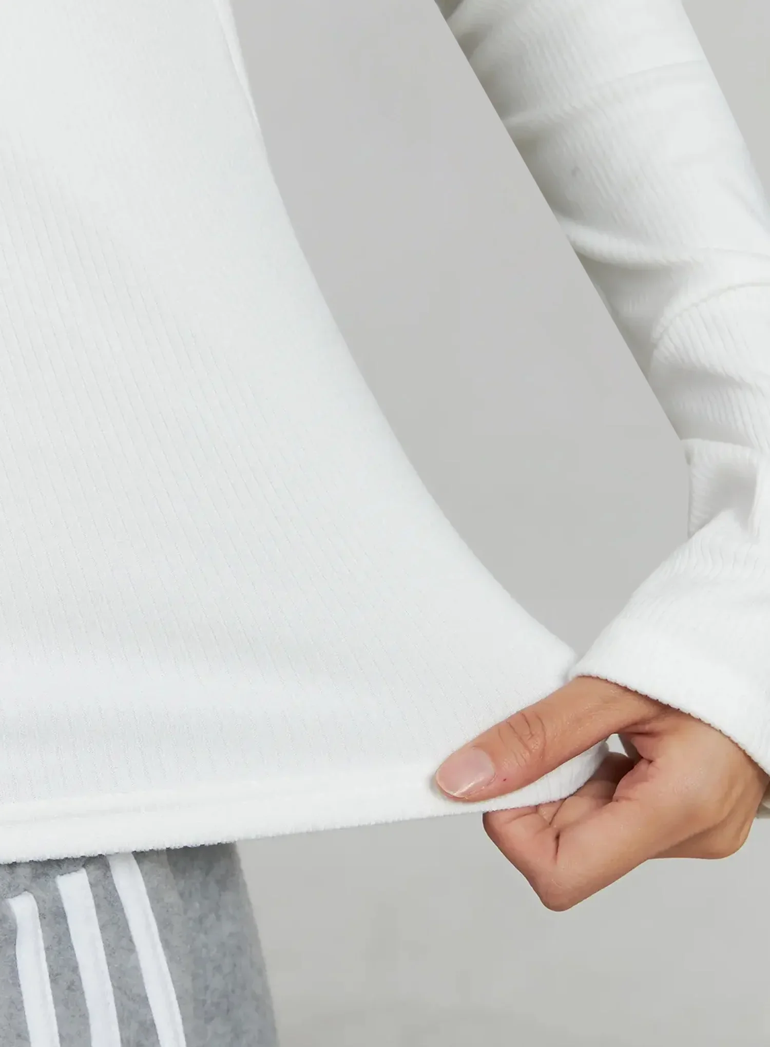 Button Sleeve Ribbed Top IJ505 - Image 12