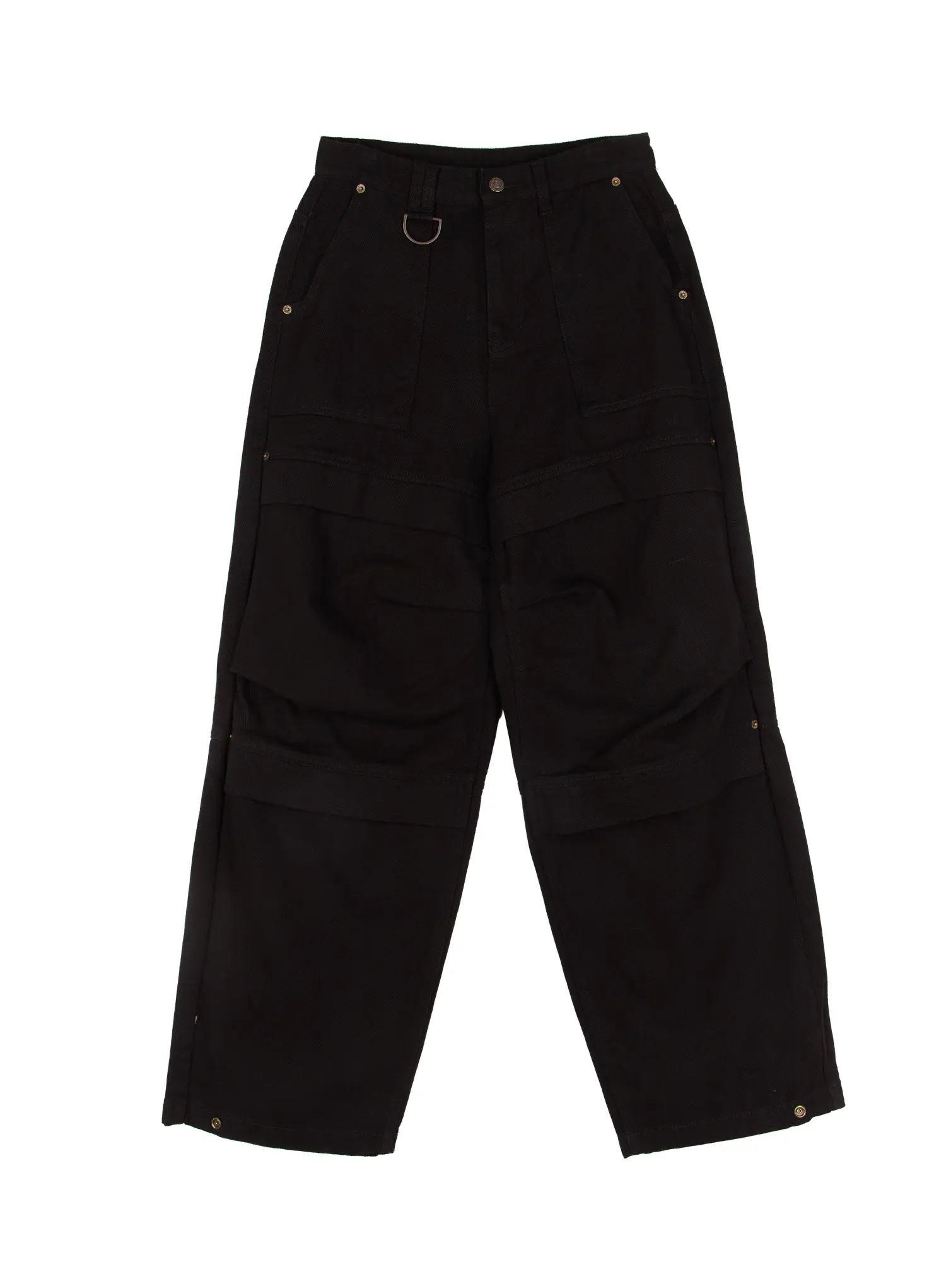 Button Trim Wide-Leg Pants CJ514 - Image 13
