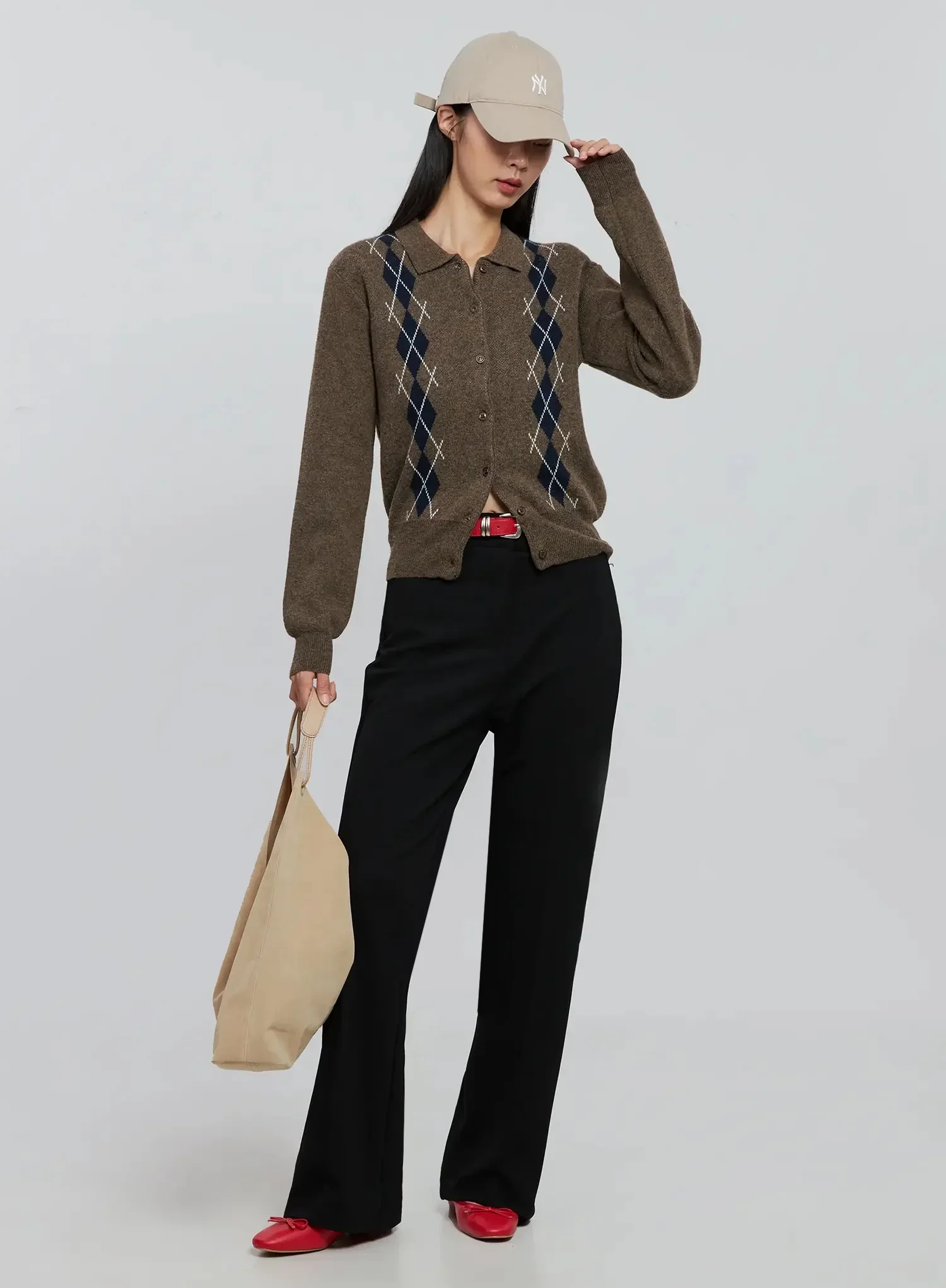 Button-Up Knit Cardigan IN507 - Image 2