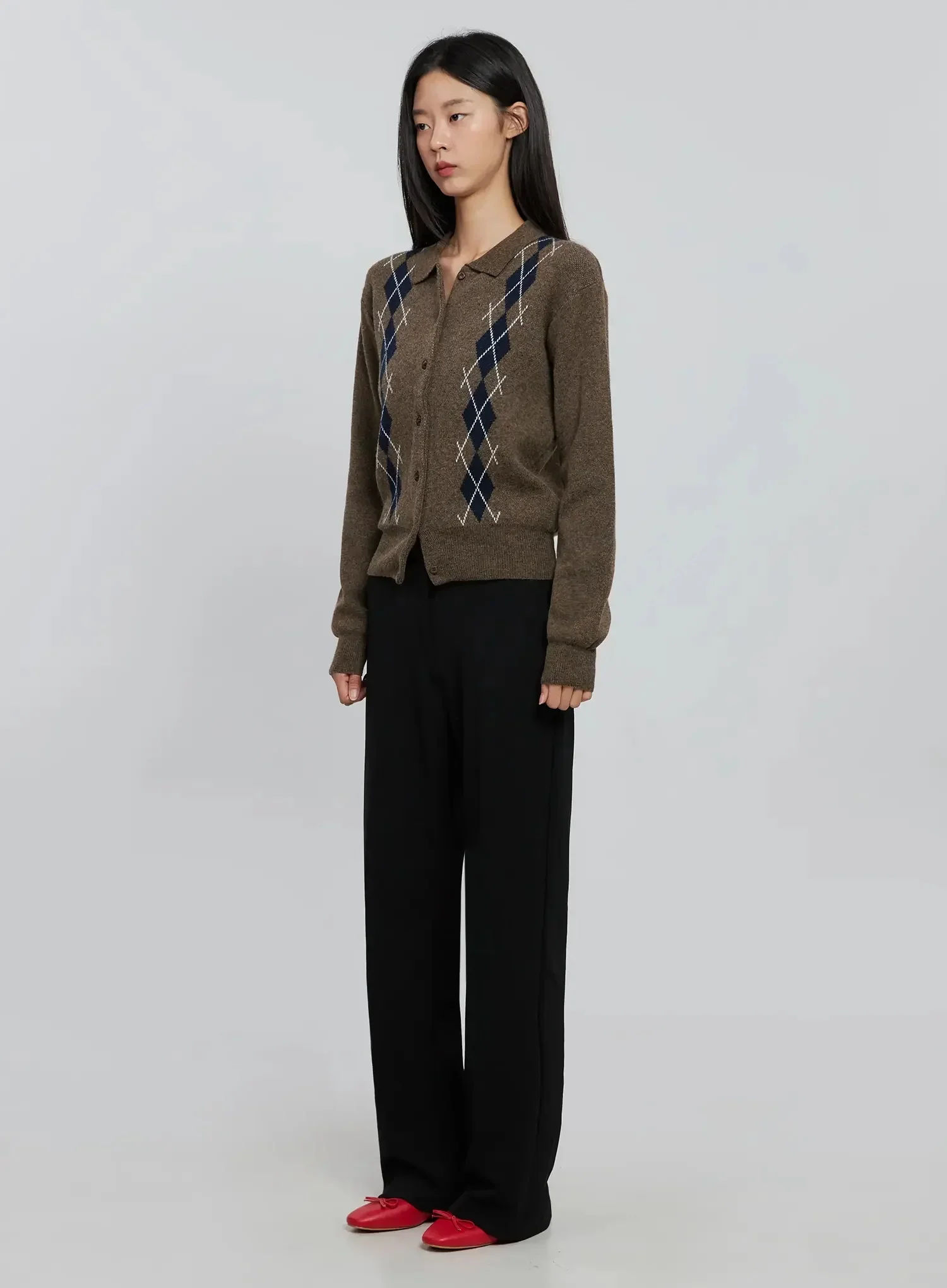Button-Up Knit Cardigan IN507 - Image 8