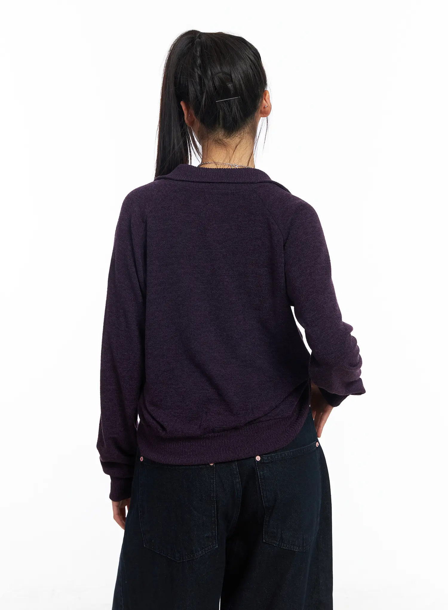 Button-Up Knit Cardigan Jacket CF504 - Image 8