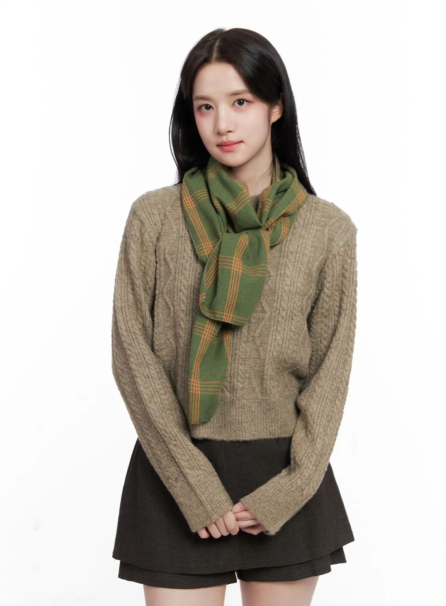Cable Knit Crop Knit Top CO524 - Image 9
