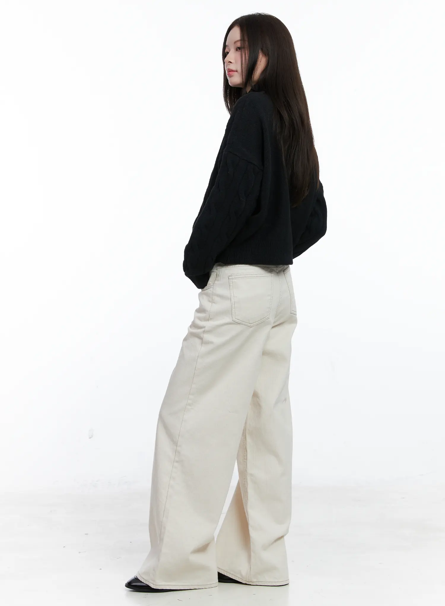 Cable Knit Turtleneck Sweater CO503 - Image 3