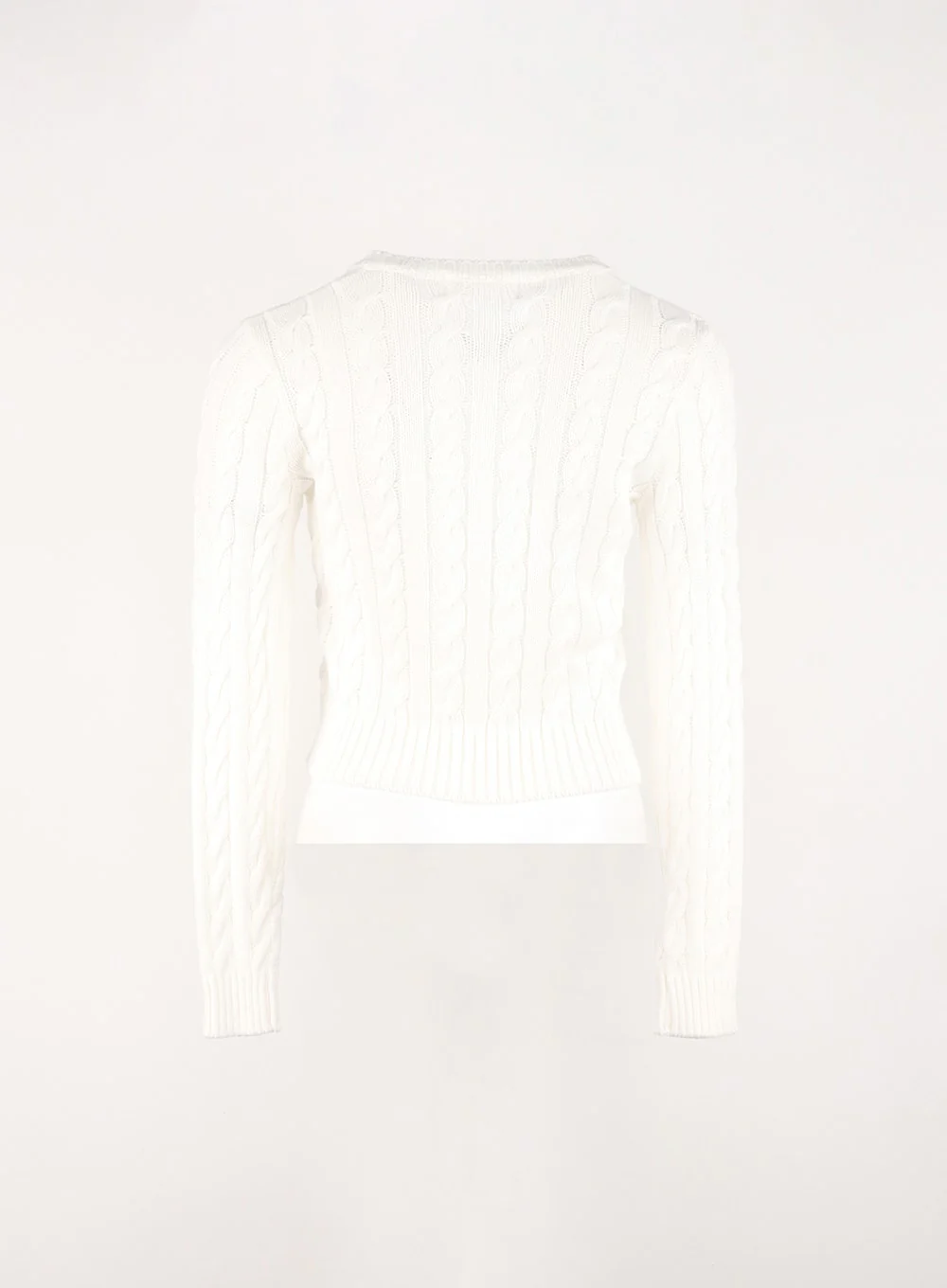 Cable Knit V-Neck Sweater IN301 - Image 9