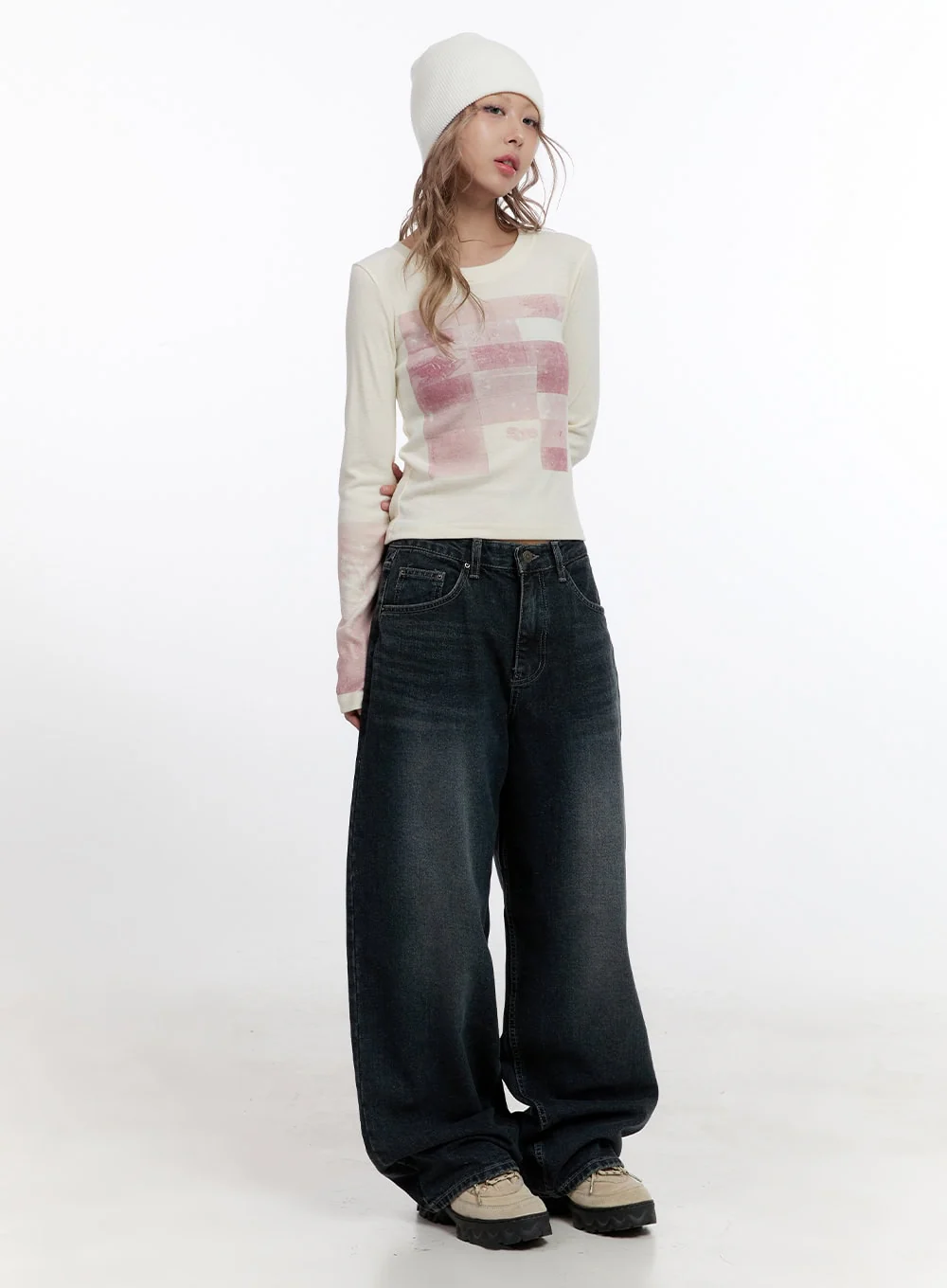 Camila Washed Cotton Jeans CN422 - Image 2