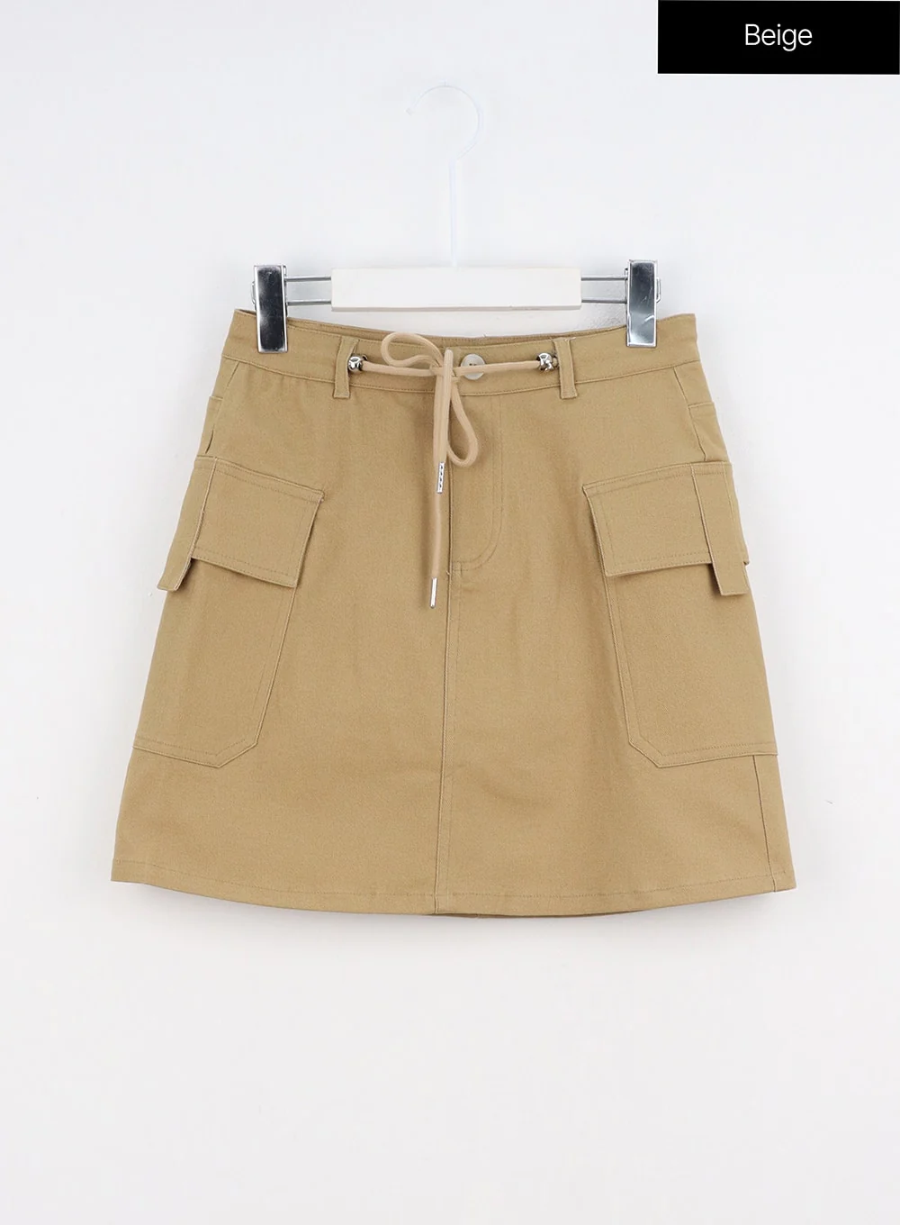 Cargo Mini Skirt with Waist Tie IO317 - Image 13