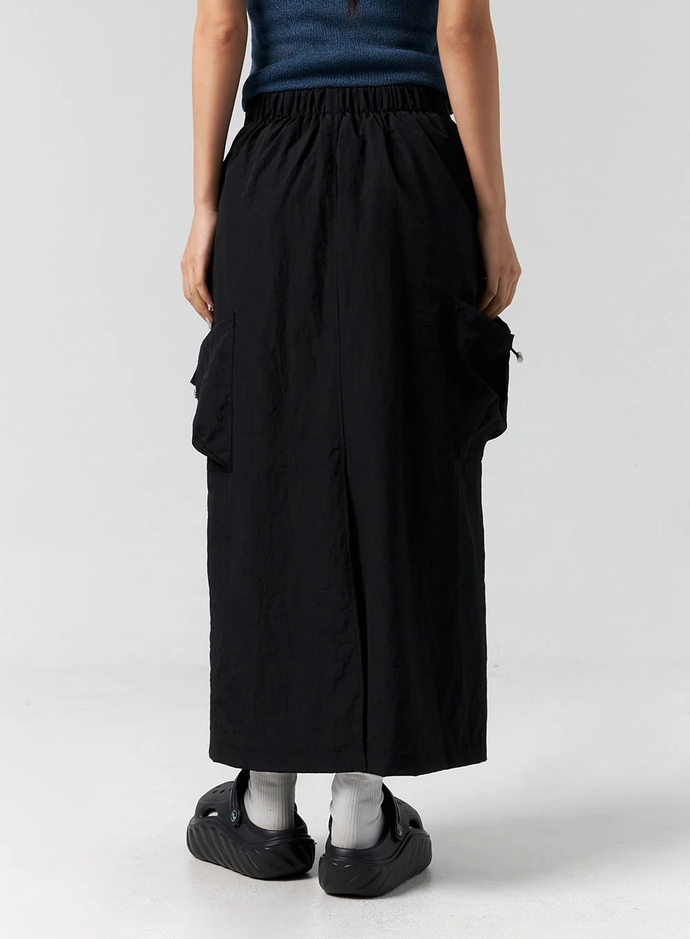 Cargo Nylon Maxi Skirt CG302 - Image 6
