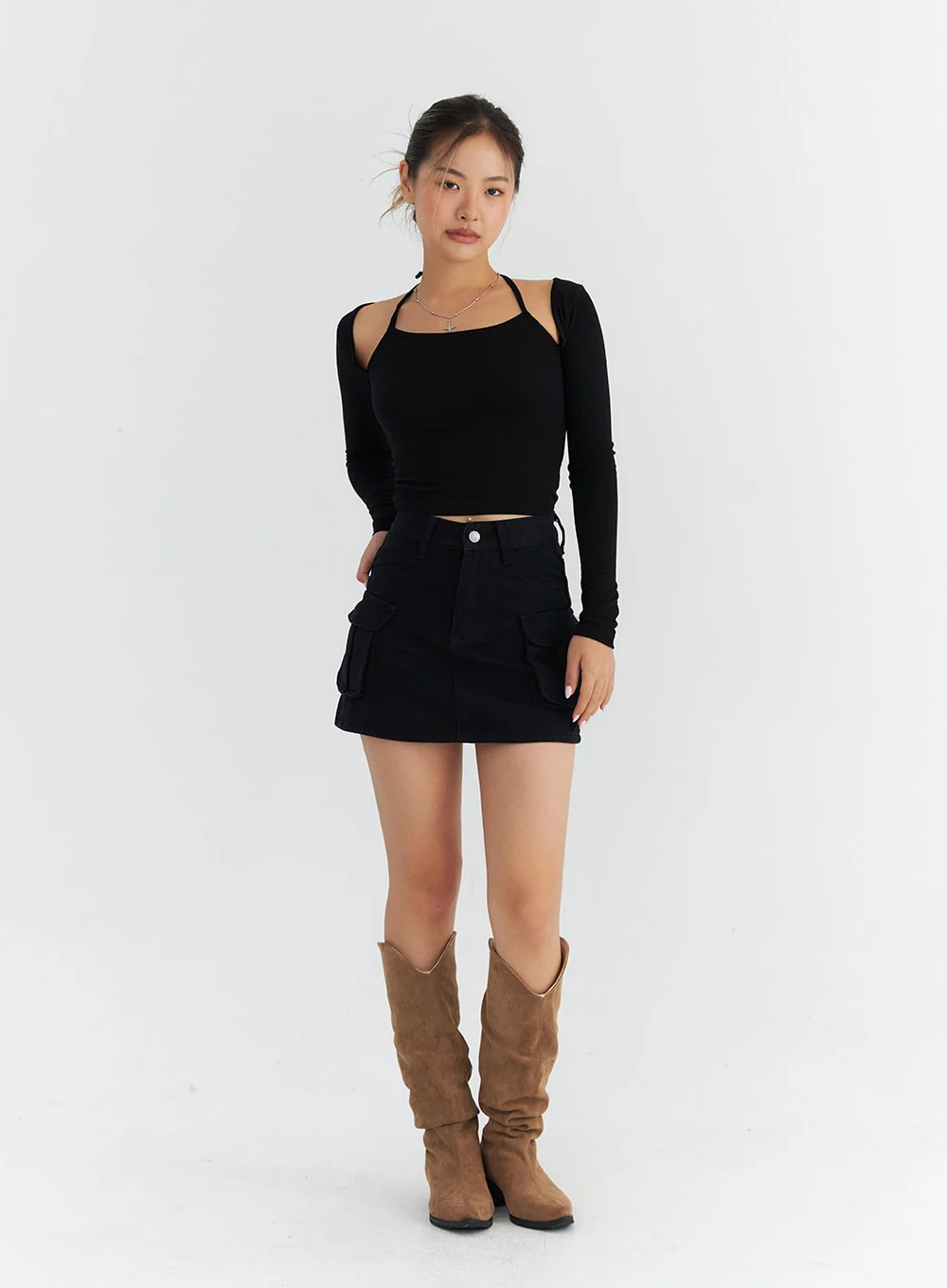 Cargo Pocket Mini Skirt CO313 - Image 8