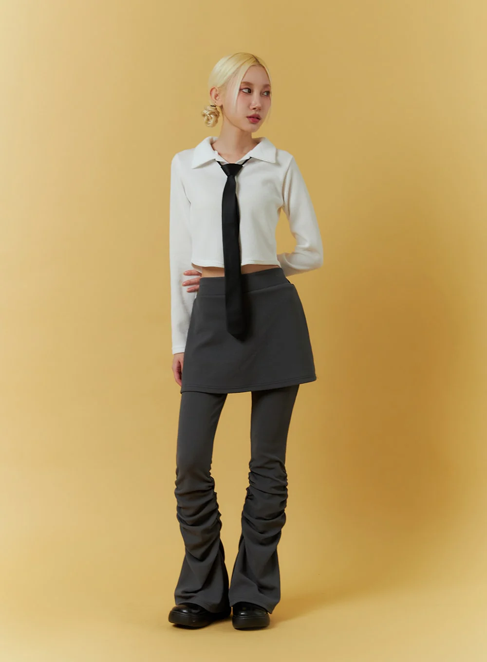 Cargo Skirt with Wide Leg Pants IF408 - Image 3