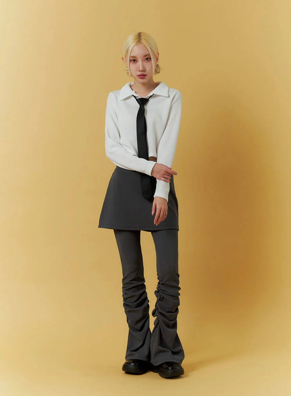 Cargo Skirt with Wide Leg Pants IF408 - Image 6