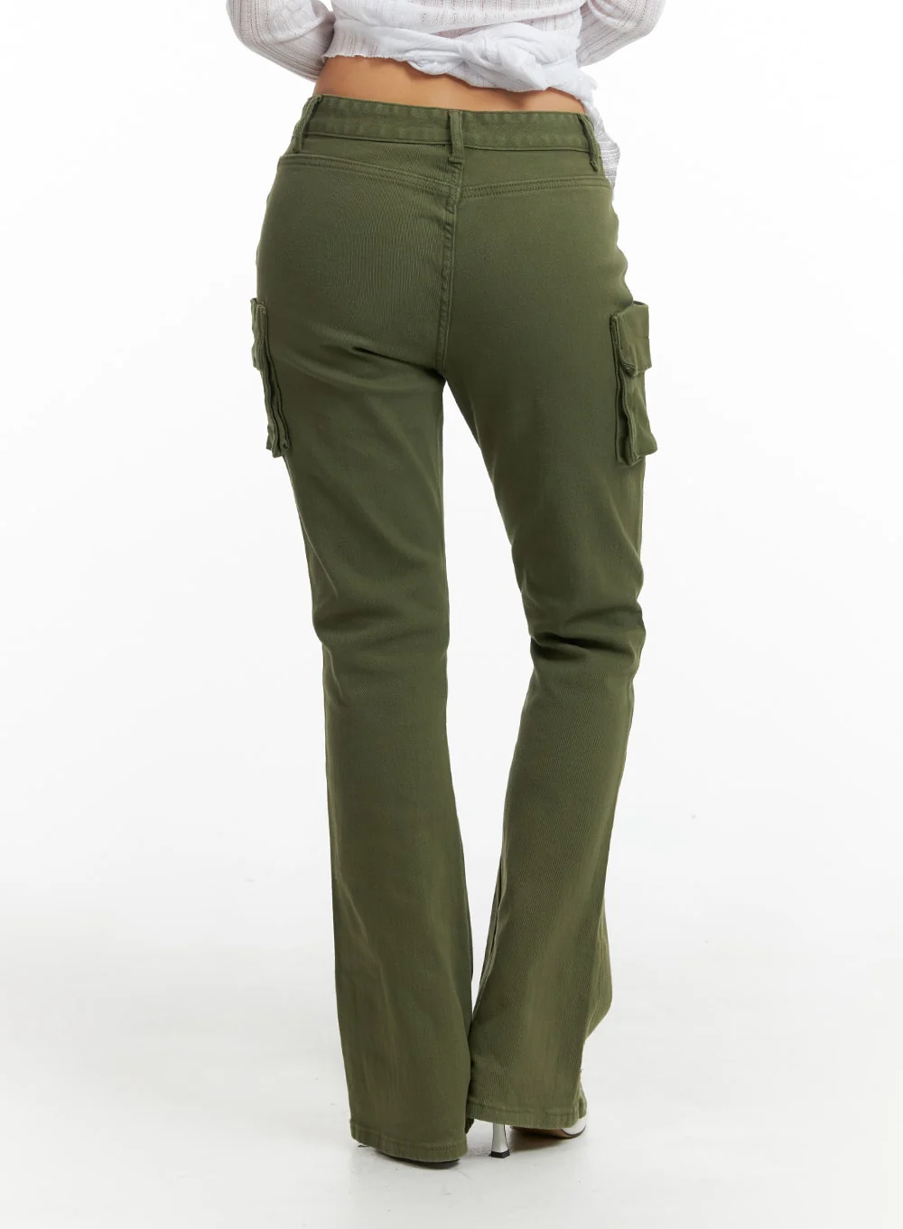 Cargo Slim Fit Bootcut Pants IM404 - Image 5
