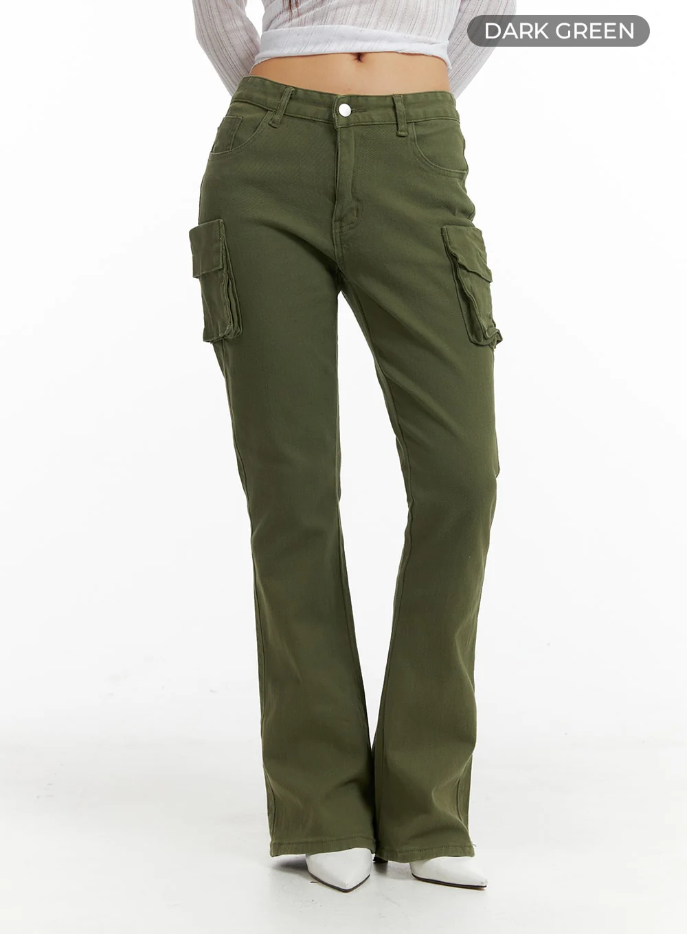 Cargo Slim Fit Bootcut Pants IM404 - Image 8